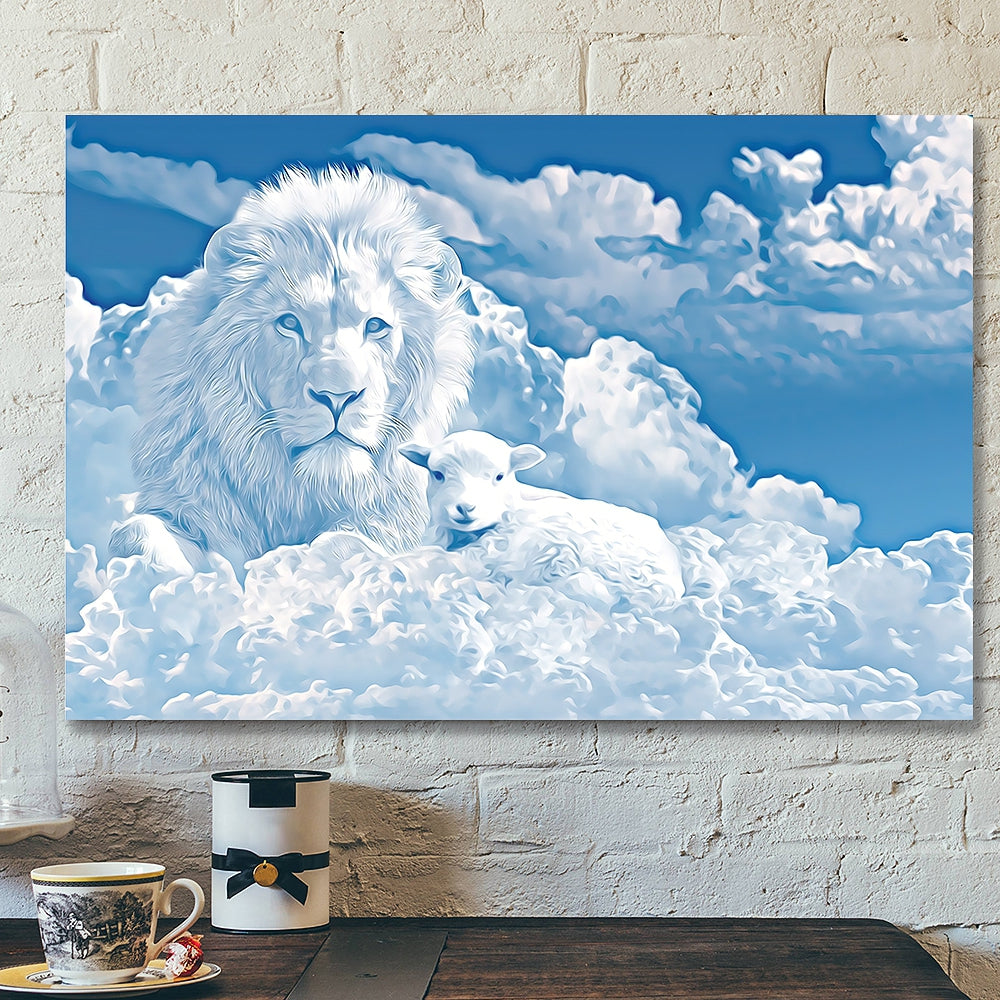 Lion – Jesus Christ Poster 4 – Jesus Poster – Jesus Canvas Wall Art – Bible Verse Canvas Wall Art – Scripture Canvas