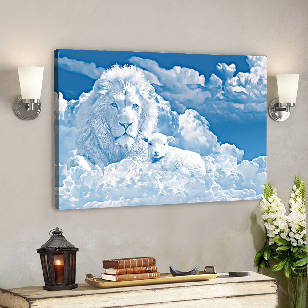 Lion – Jesus Christ Poster 4 – Jesus Poster – Jesus Canvas Wall Art – Bible Verse Canvas Wall Art – Scripture Canvas