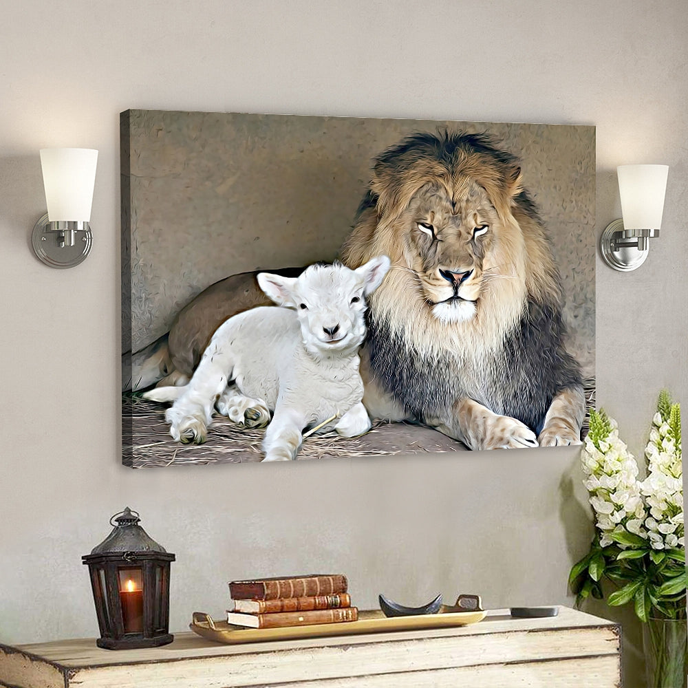 Lion – Jesus Christ Poster 5 – Jesus Poster – Jesus Canvas Wall Art – Bible Verse Canvas Wall Art – Scripture Canvas