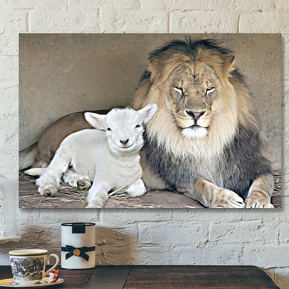 Lion – Jesus Christ Poster 5 – Jesus Poster – Jesus Canvas Wall Art – Bible Verse Canvas Wall Art – Scripture Canvas