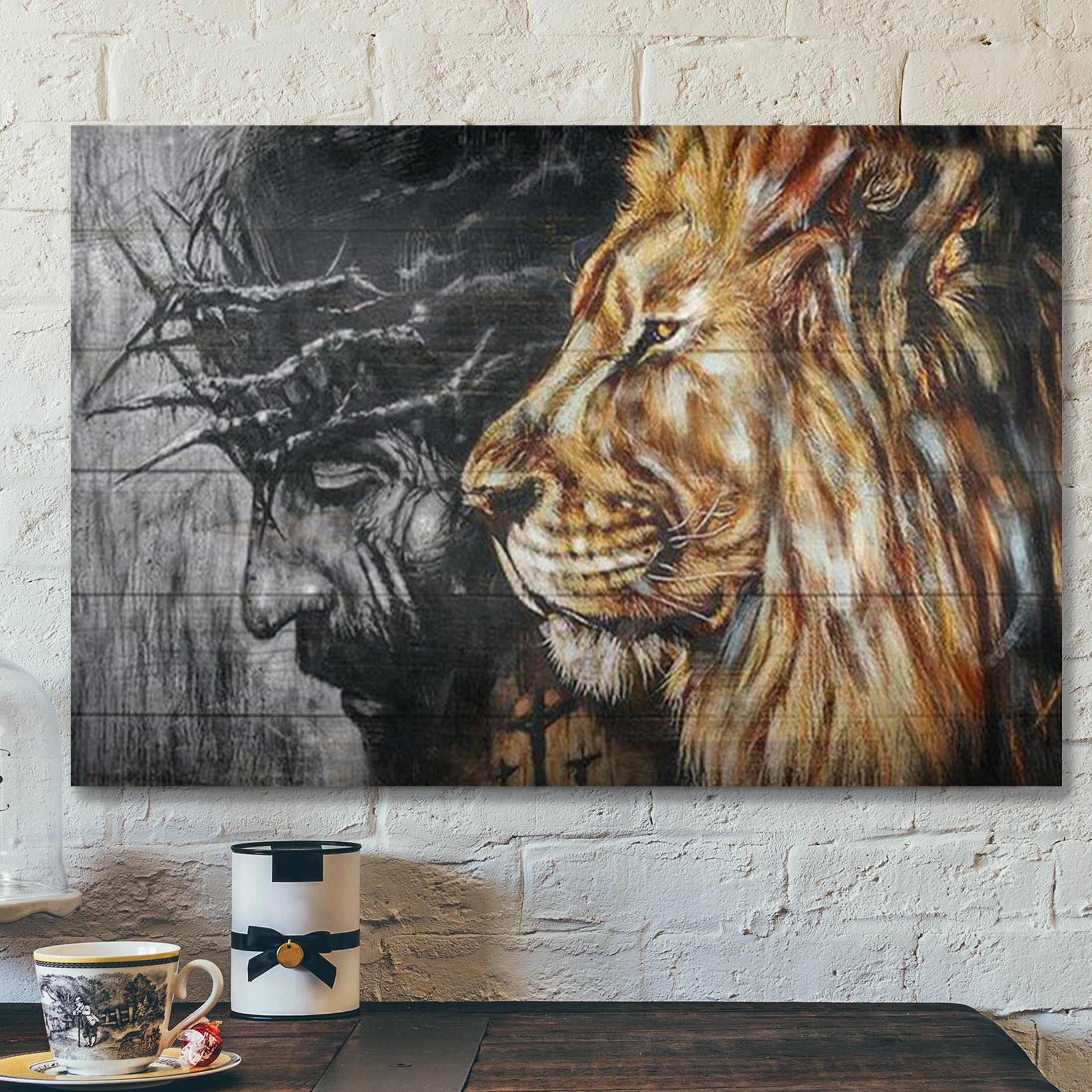 Lion of Judah Canvas – Bible Verse Canvas – Scripture Canvas Wall Art