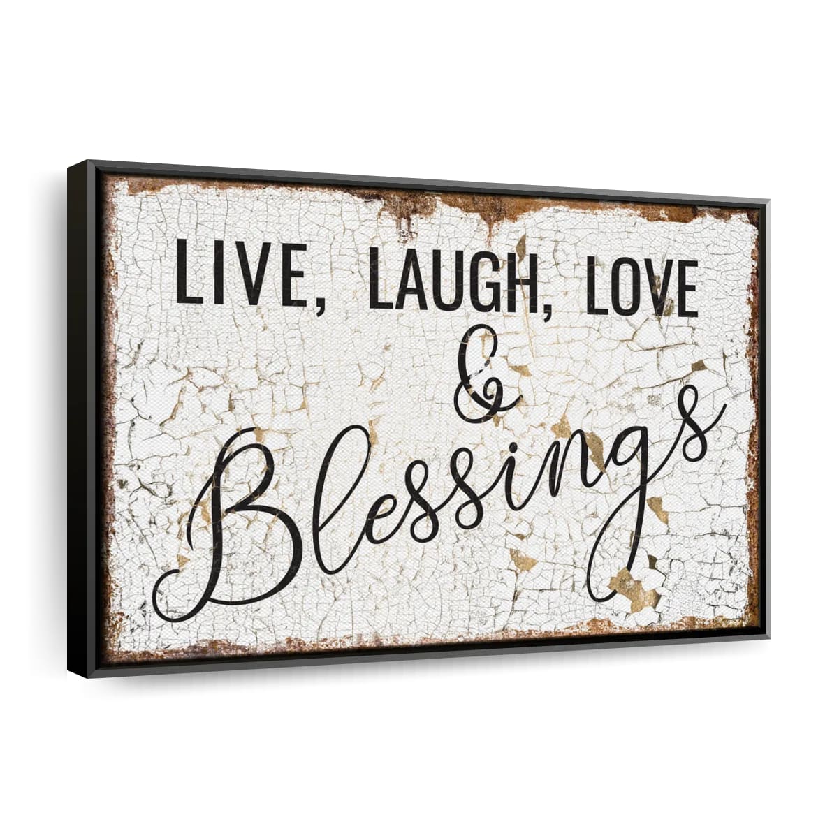 Live Laugh Love And Blessings Canvas Wall Art – Christian Canvas Wall Art – Religious Wall Art Canvas