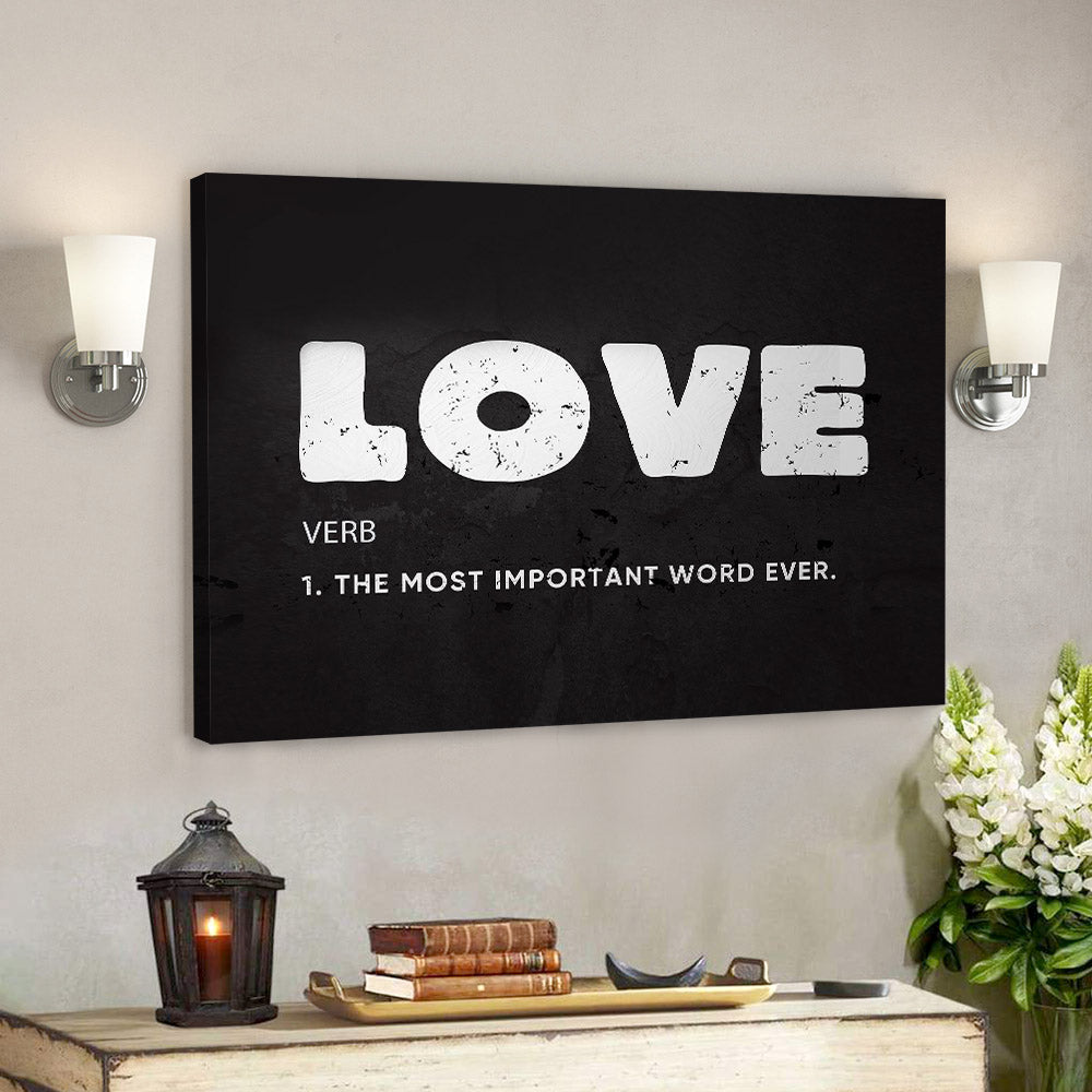 Love – Christian Wall Decor – Christian Artwork – Religious Wall Decor – Faith Canvas Wall Art – Scripture Wall Art