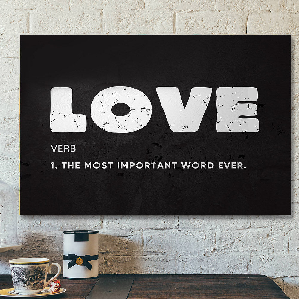 Love – Christian Wall Decor – Christian Artwork – Religious Wall Decor – Faith Canvas Wall Art – Scripture Wall Art