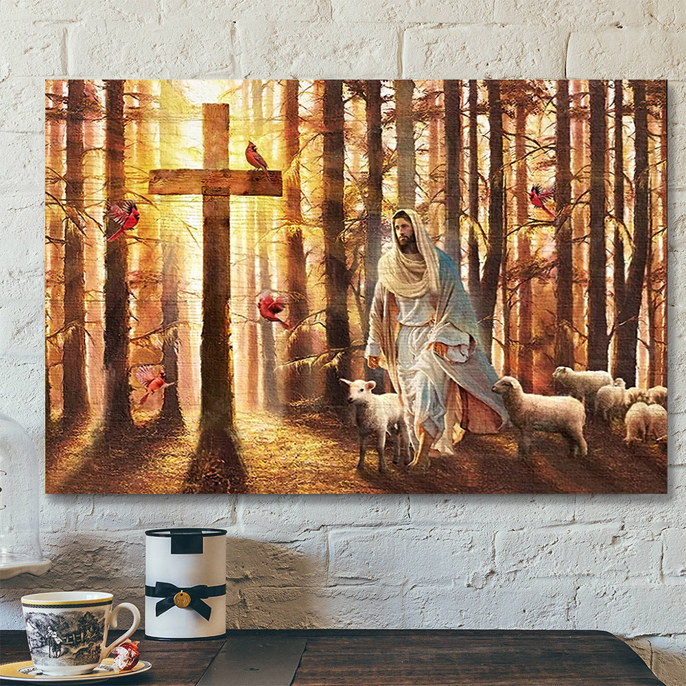 Magic Forest – Walking with Jesus – Jesus Wall Art – Christian Canvas Prints – Faith Canvas