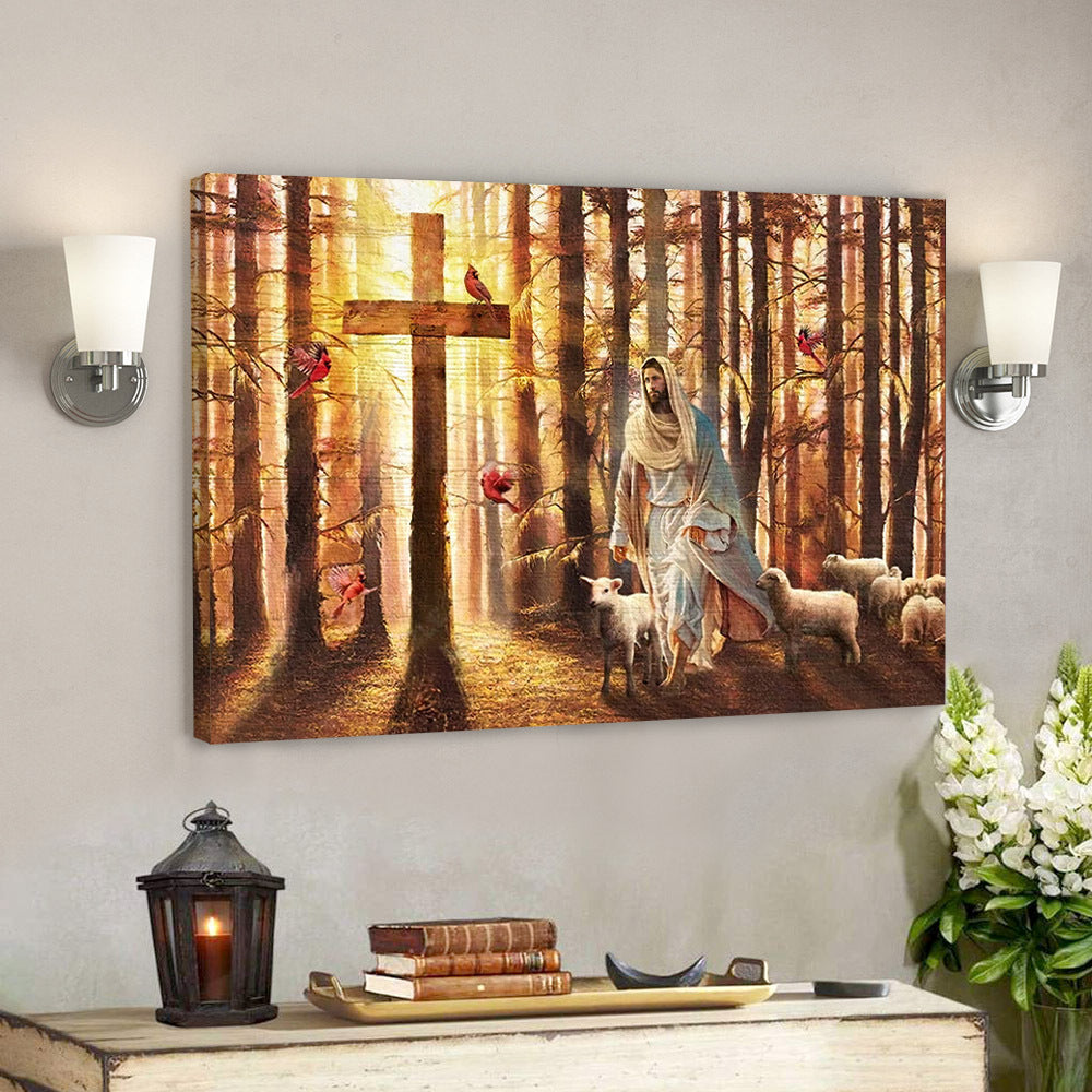 Magic Forest – Walking with Jesus – Jesus Wall Art – Christian Canvas Prints – Faith Canvas