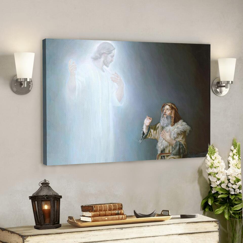 Moses Seeing Jesus – Jesus Canvas – Christian Gift – Jesus Canvas Painting – Jesus Canvas Art – Scripture Canvas