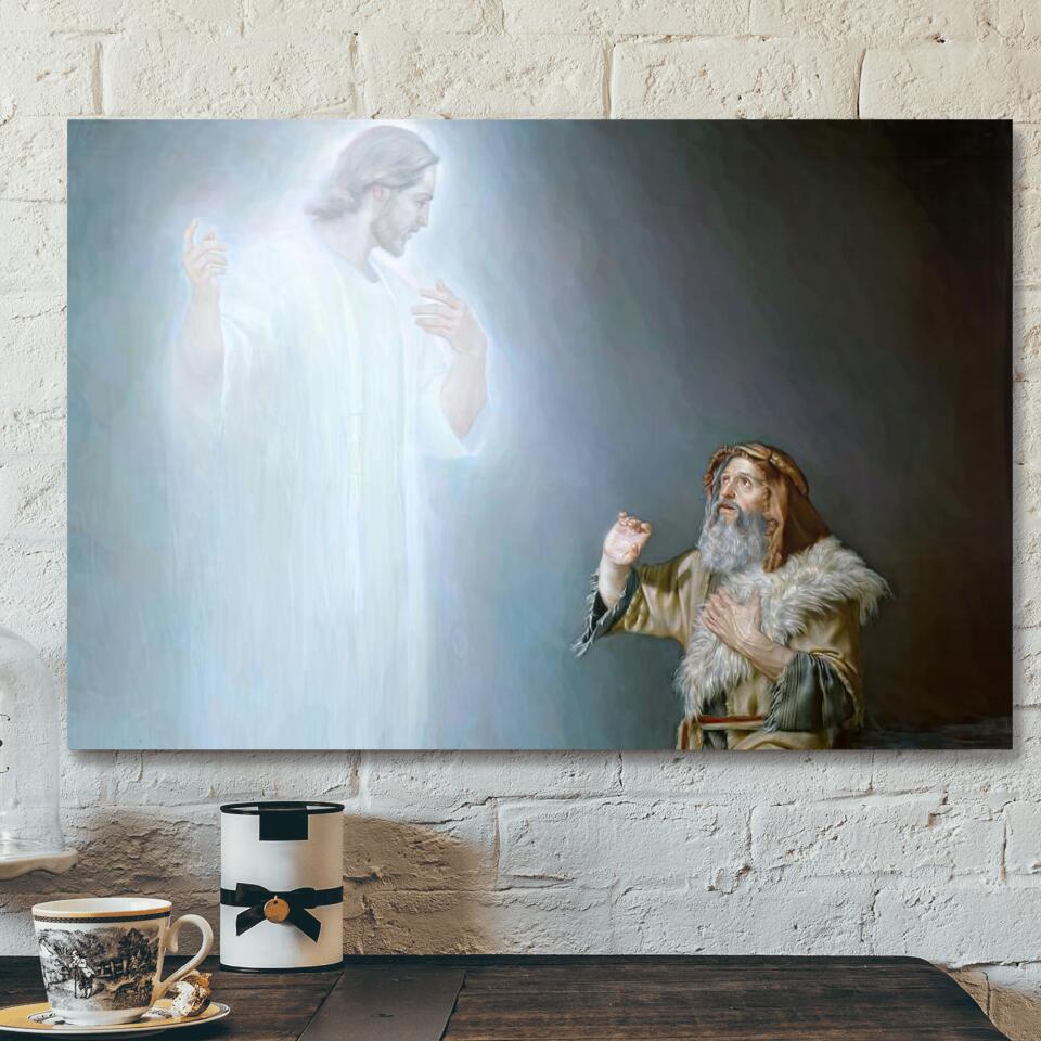 Moses Seeing Jesus – Jesus Canvas – Christian Gift – Jesus Canvas Painting – Jesus Canvas Art – Scripture Canvas