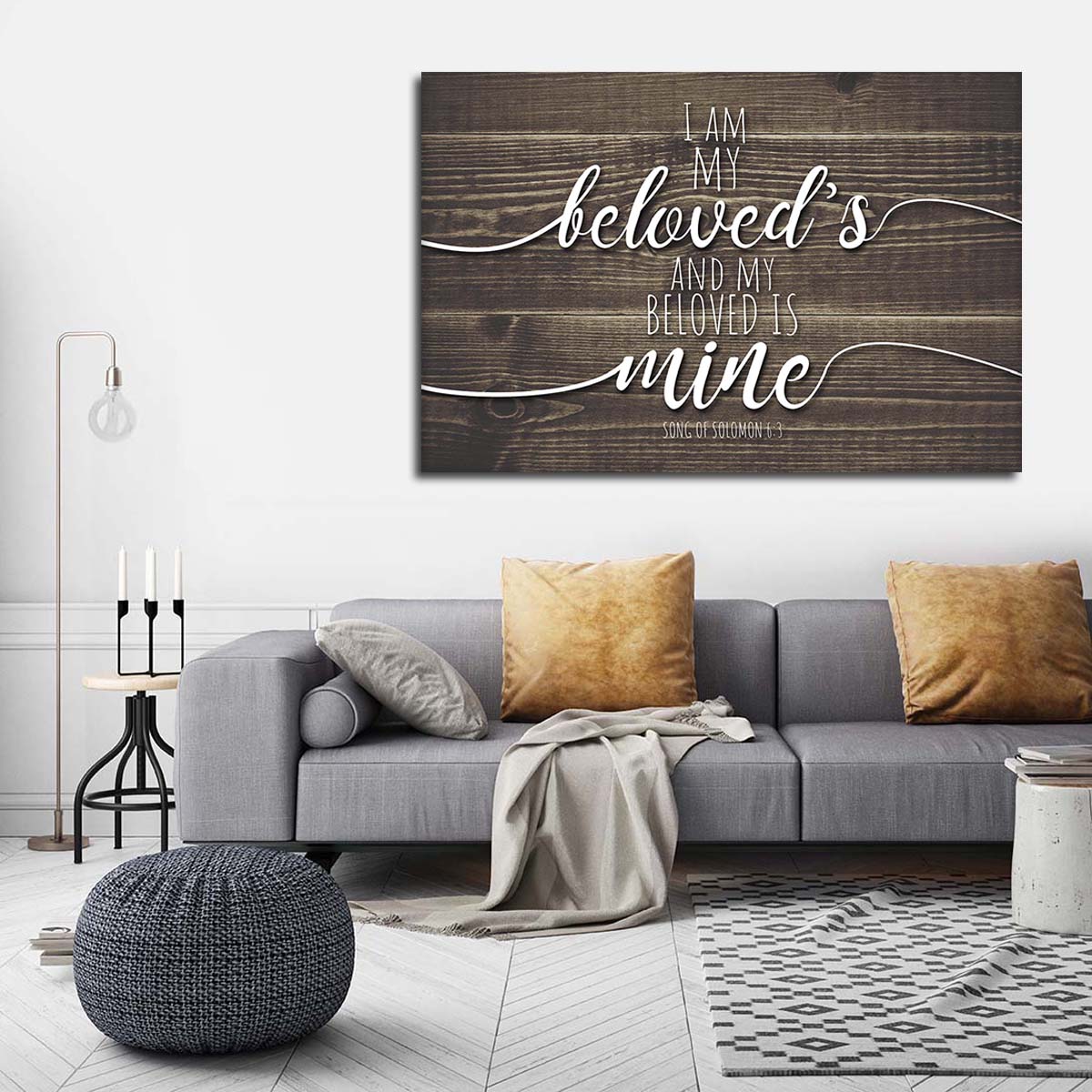 My Beloved Is Mine Canvas Wall Art – Christian Canvas Wall Art – Religious Wall Art Canvas