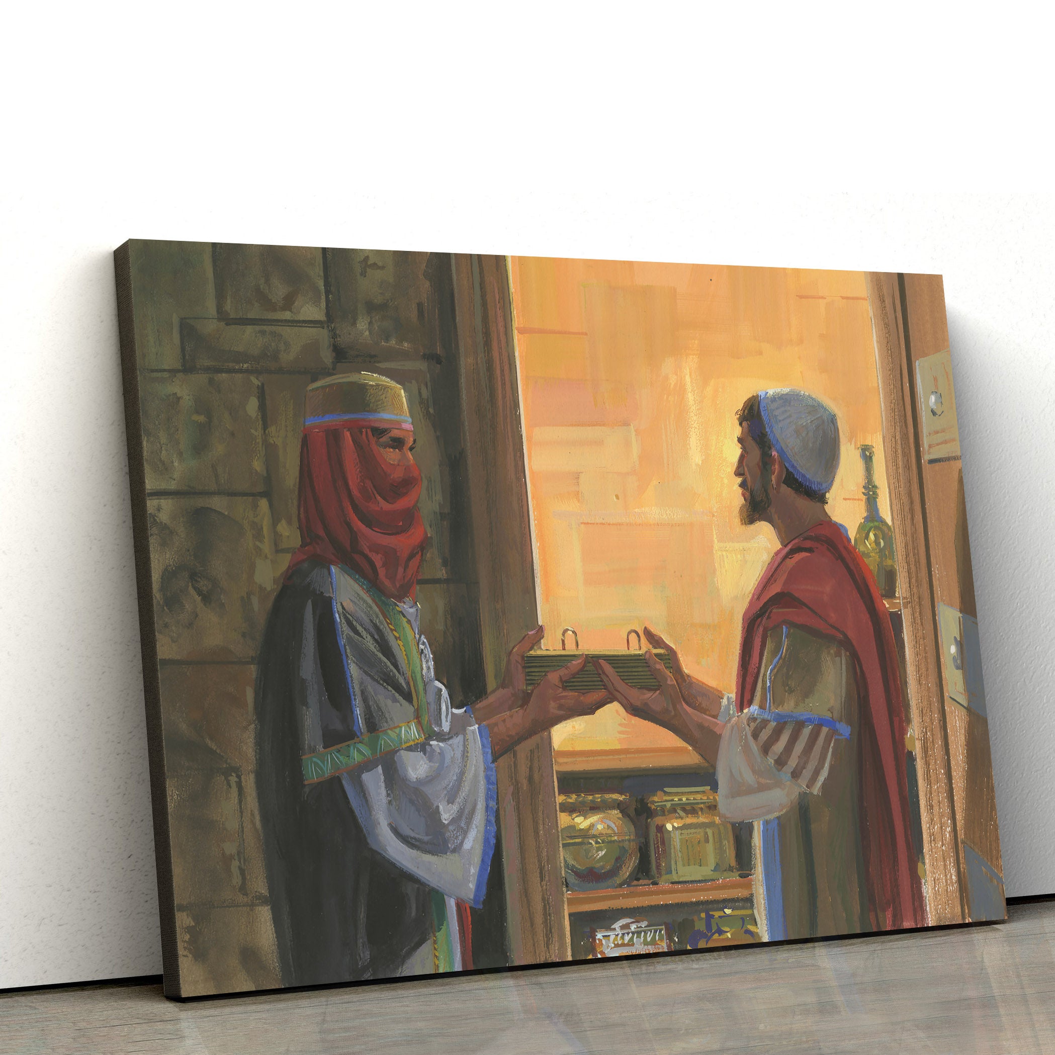 Nephi And Zoram Canvas Pictures – Christian Paintings For Home – Religious Canvas Wall Decor