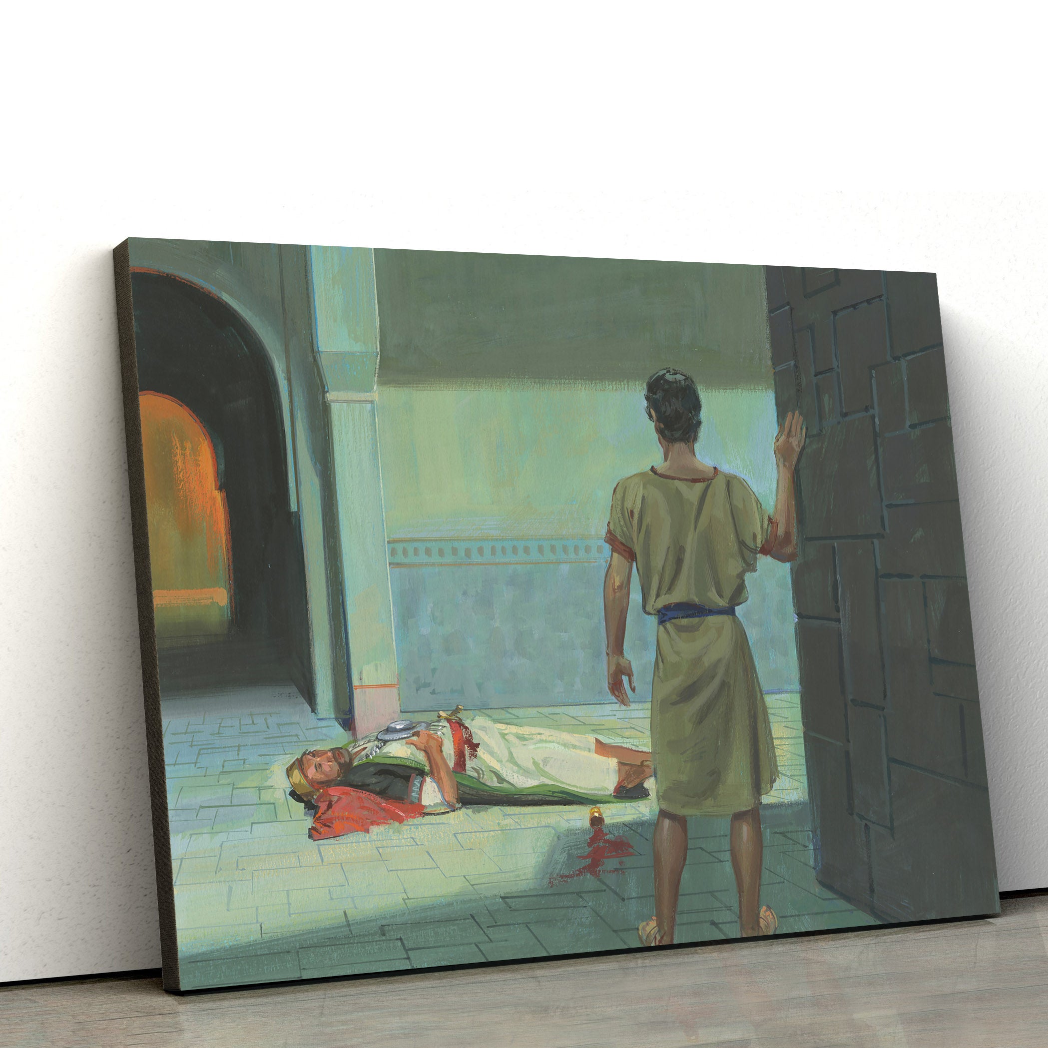 Nephi Near Laban’s House Canvas Pictures – Christian Paintings For Home – Religious Canvas Wall Decor