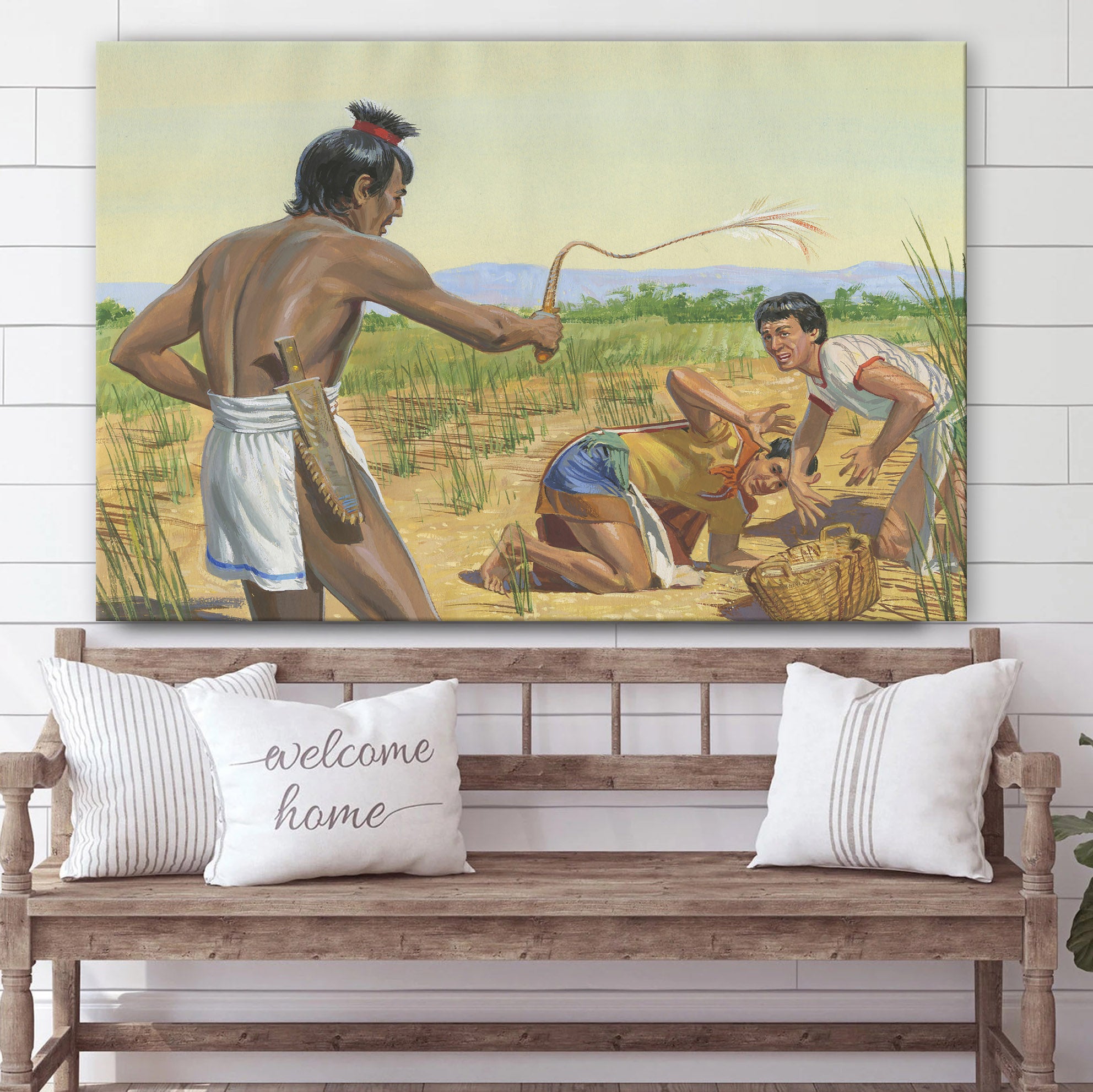 Nephites Under Guard Of The Lamanites Canvas Pictures – Christian Paintings For Home – Religious Canvas Wall Decor