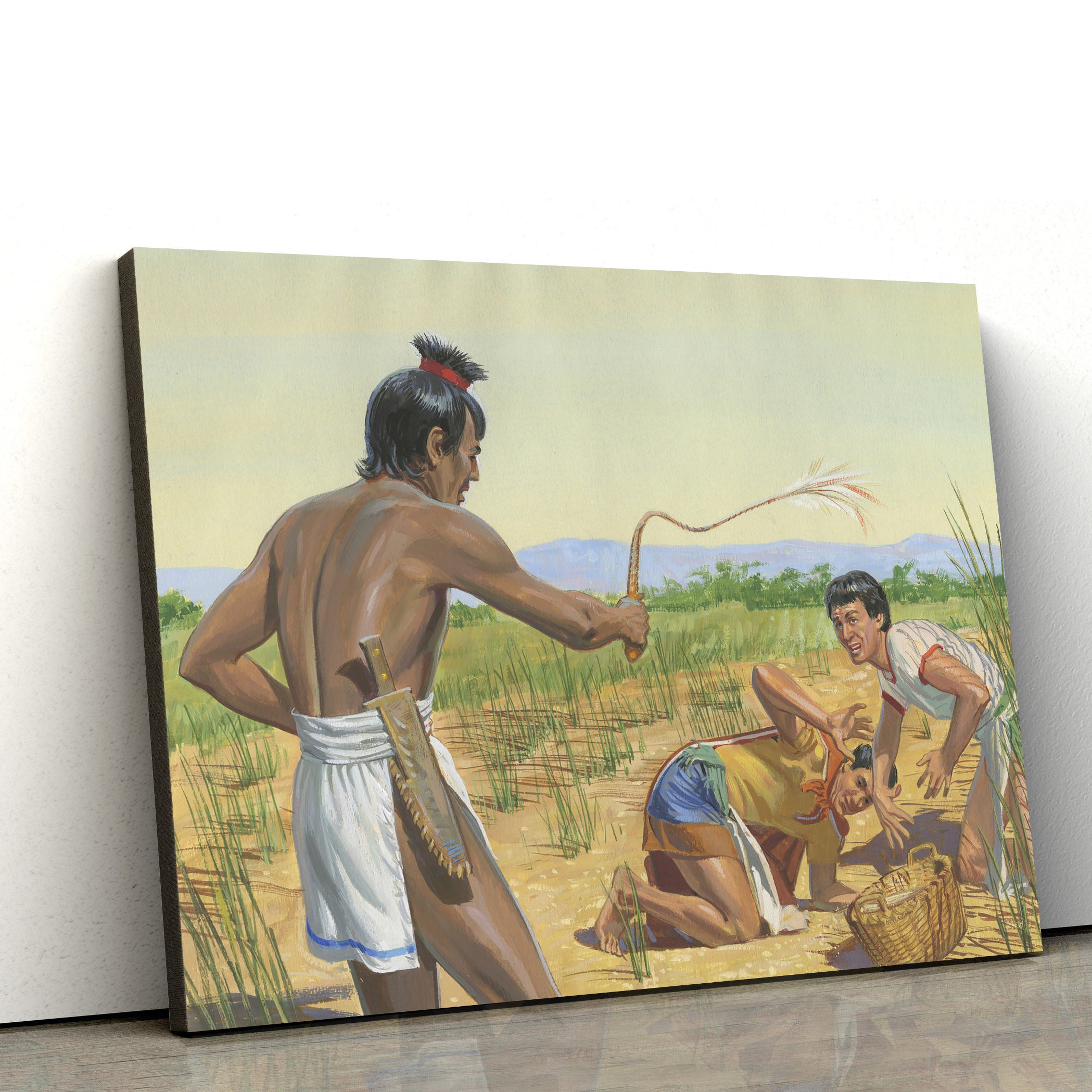 Nephites Under Guard Of The Lamanites Canvas Pictures – Christian Paintings For Home – Religious Canvas Wall Decor