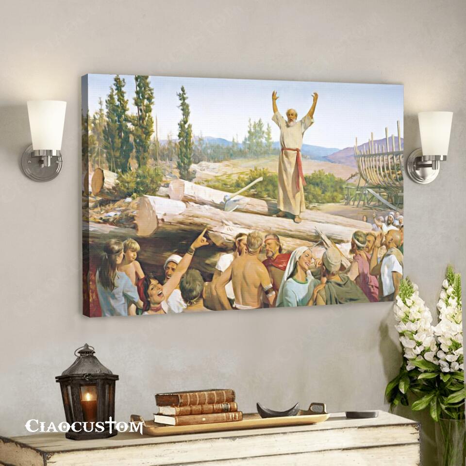 Noah – Church of Jesus Christ – Jesus Canvas Painting – Jesus Canvas Art – Jesus Poster – Jesus Canvas – Christian Gift