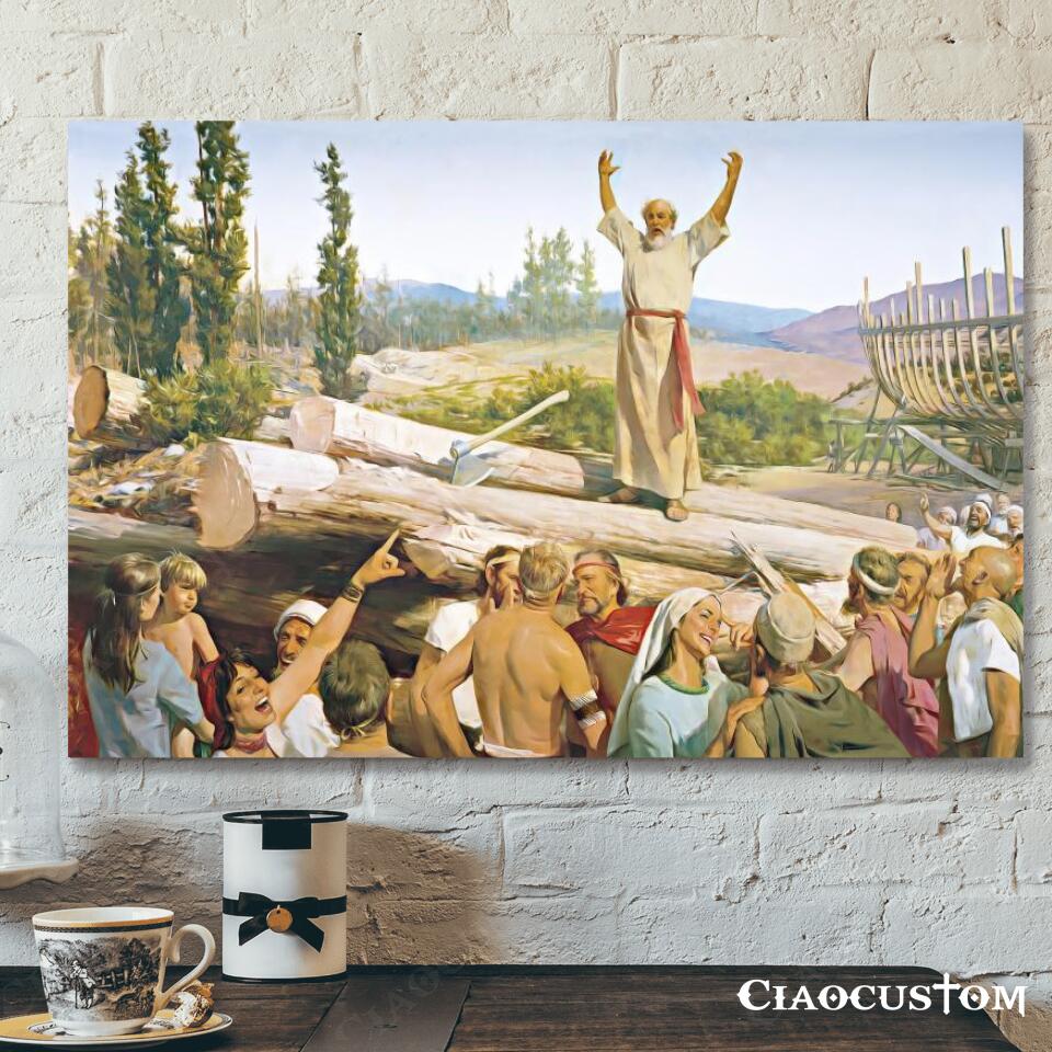 Noah – Church of Jesus Christ – Jesus Canvas Painting – Jesus Canvas Art – Jesus Poster – Jesus Canvas – Christian Gift