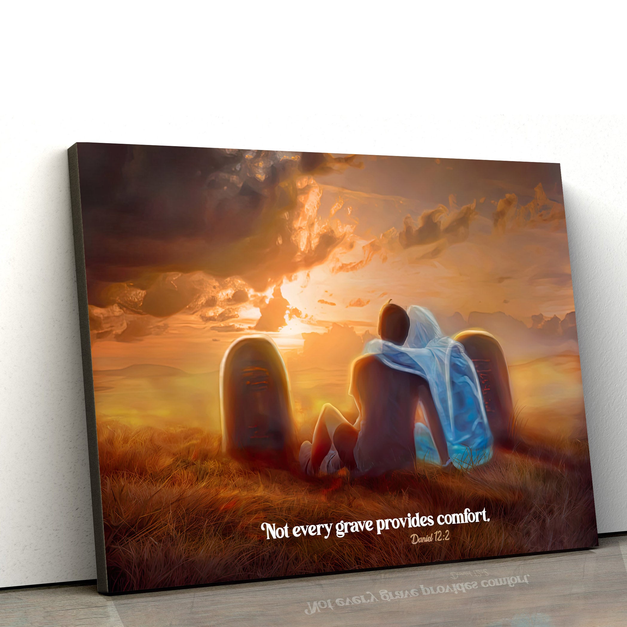 Not Every Grave Provides Comfort Daniel 12 2 Religious Wall Art Canvas