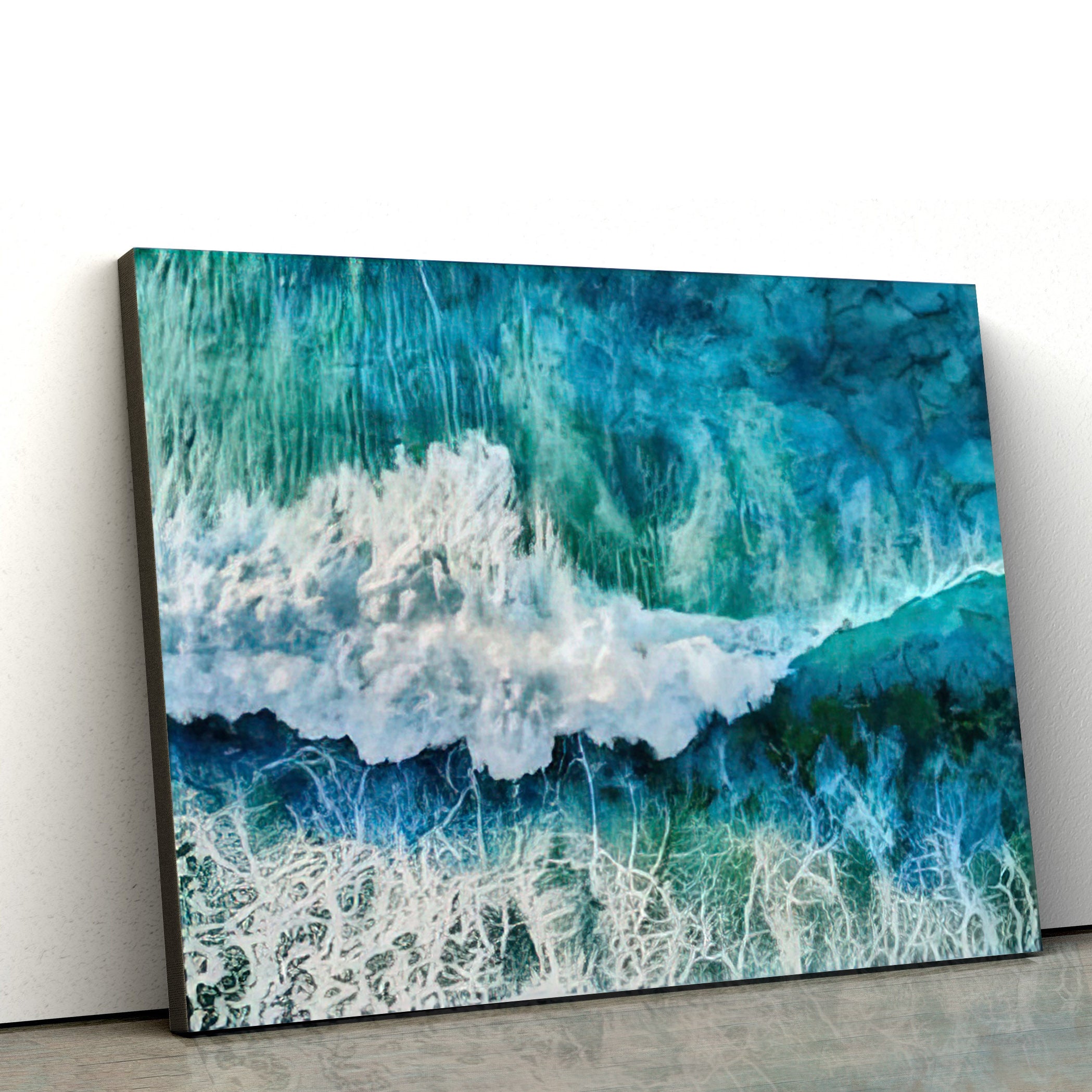 Ocean Waves Beach Canvas Wall Art – Canvas Wall Decor – Home Decor Living Room