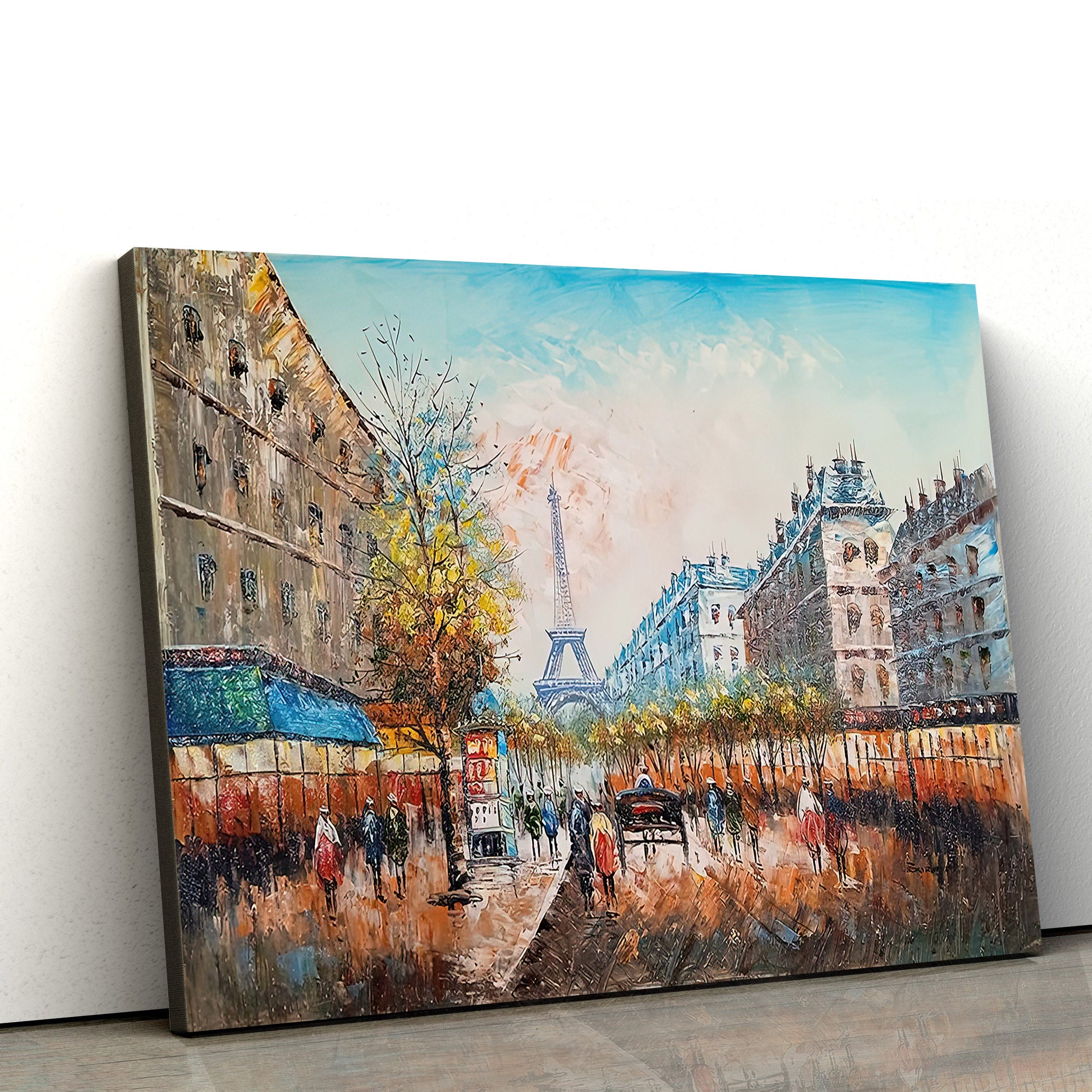 Paris Oil Painting Canvas Wall Art – Canvas Wall Decor – Home Decor Living Room