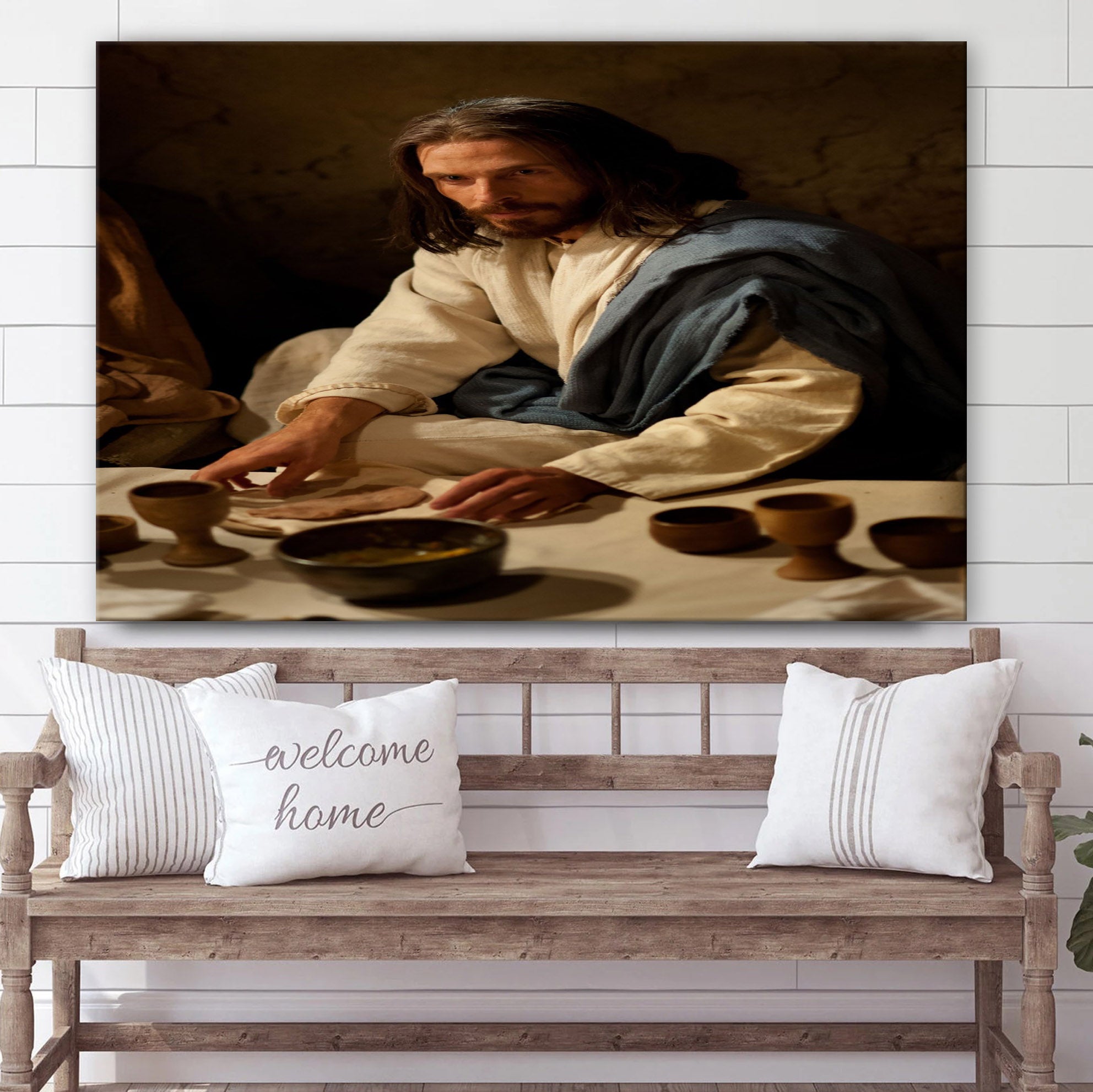 Pictures Of Jesus Last Supper Canvas Pictures – Jesus Canvas Wall Art – Christian Canvas Paintings