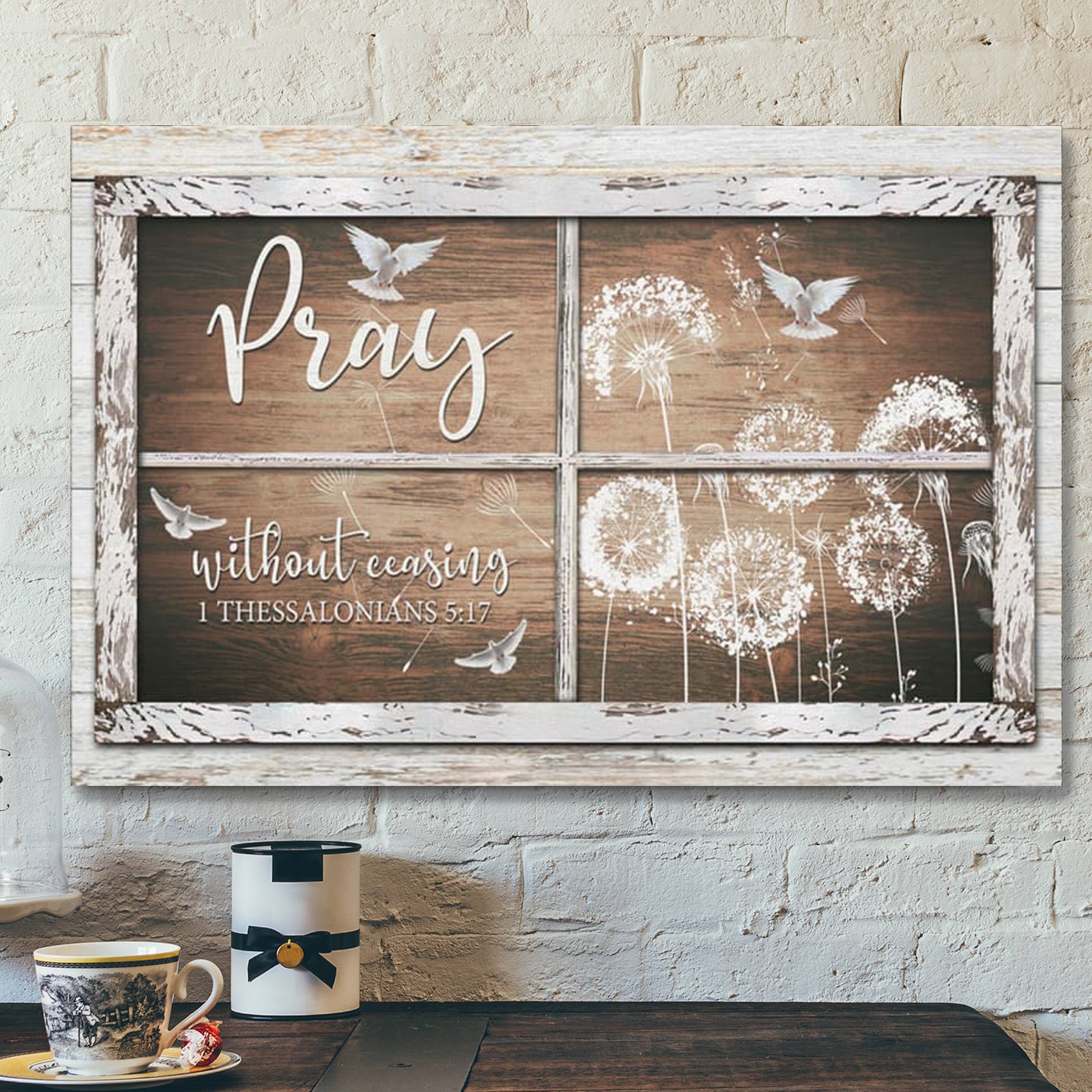 Pray Without Ceasing 1 Thessalonians 517 Canvas – Scripture Canvas Wall Art