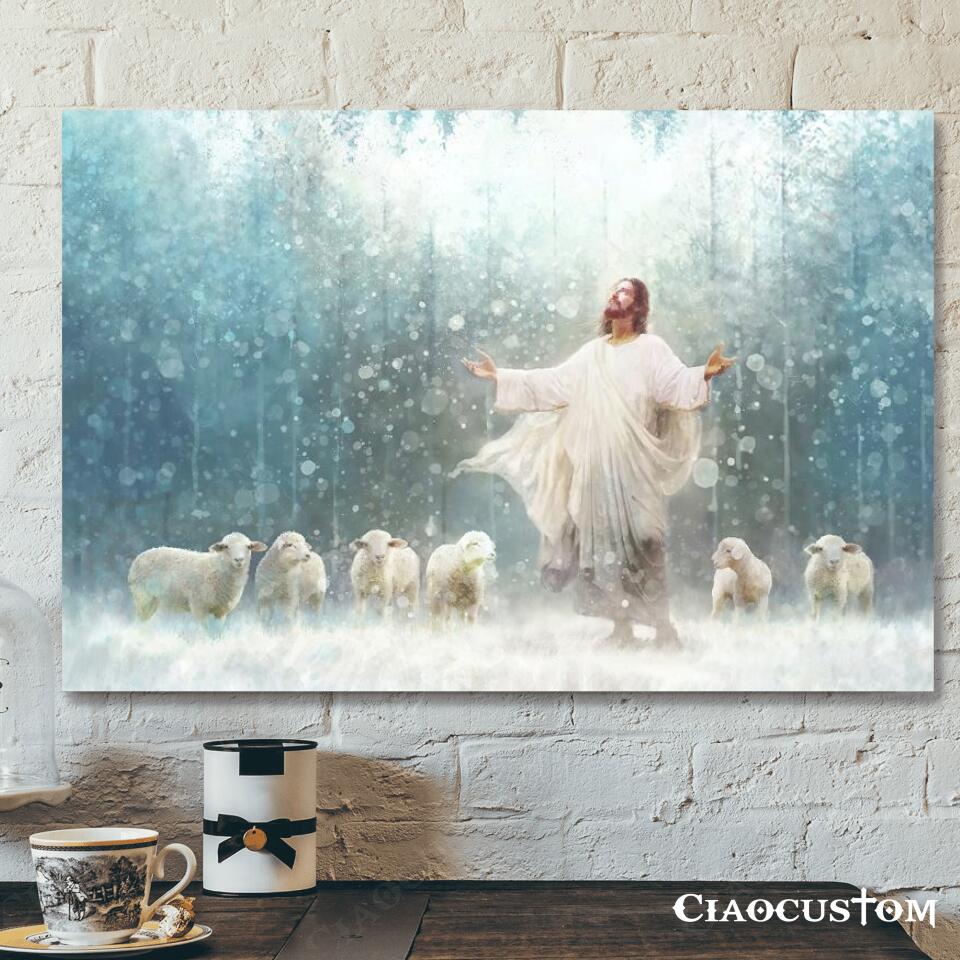 Radiance – Jesus Painting – Jesus Poster – Jesus Canvas – Christian Canvas Wall Art – Christian Gift