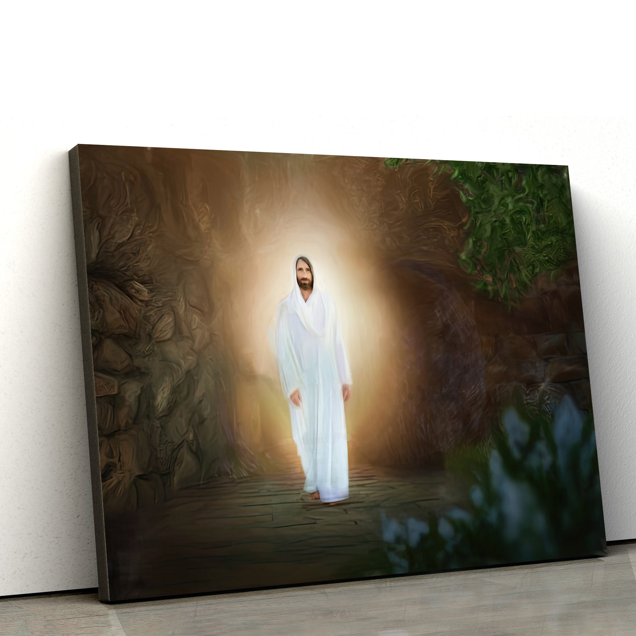 Resurrected Jesus Christ Comes Canvas Art – Jesus Christ Pictures – Jesus Wall Art – Christian Wall Decor