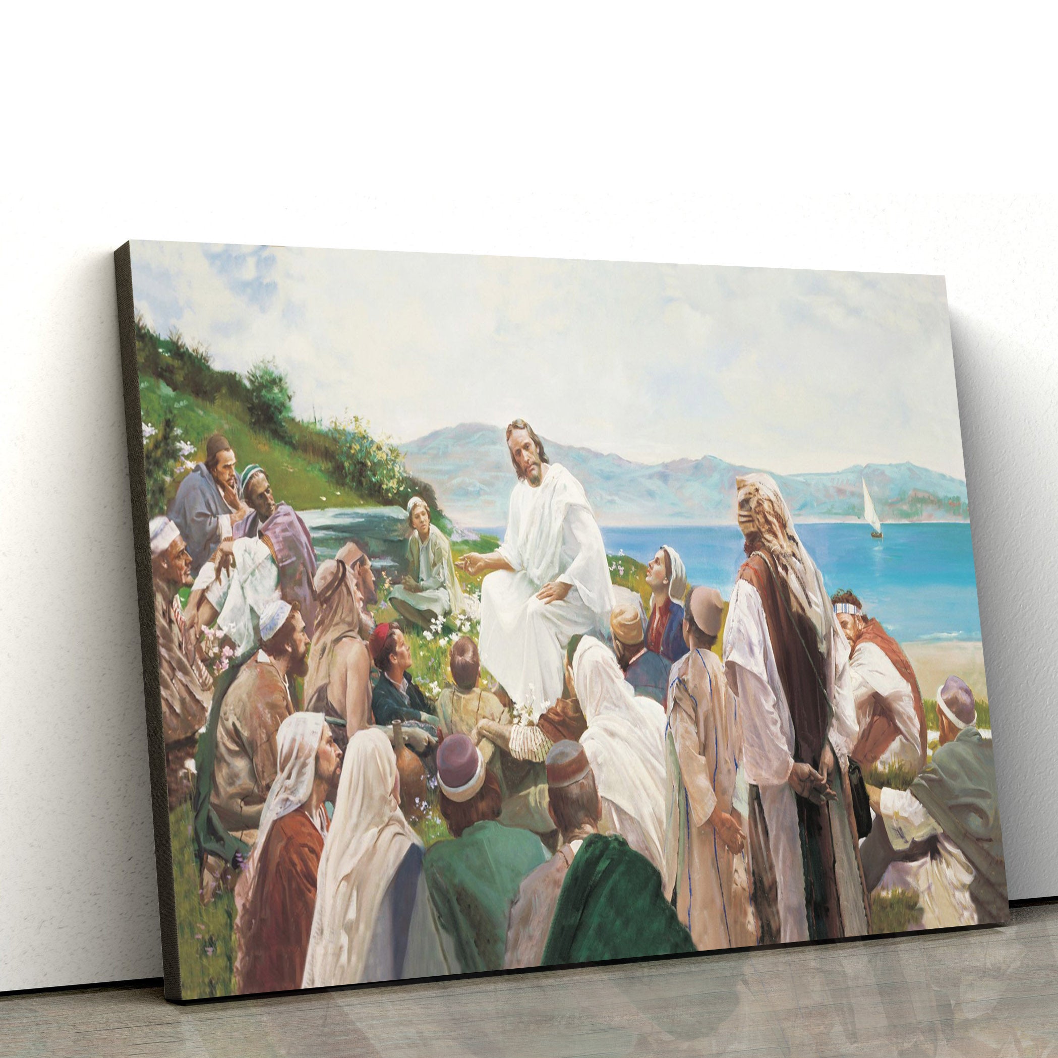 Sermon On The Mount Canvas Wall Art – Christian Canvas Pictures – Religious Canvas Wall Art