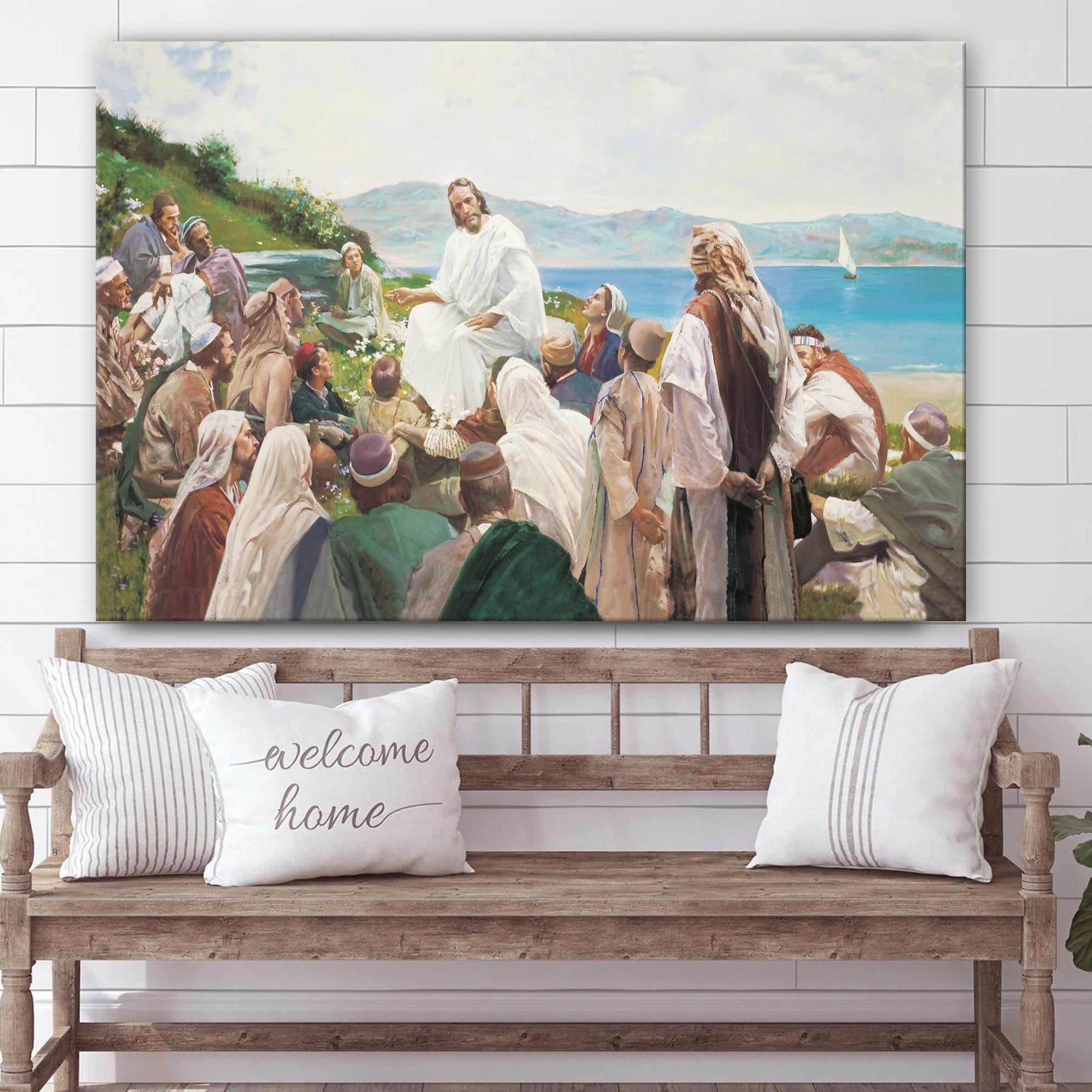 Sermon On The Mount Canvas Wall Art – Christian Canvas Pictures – Religious Canvas Wall Art