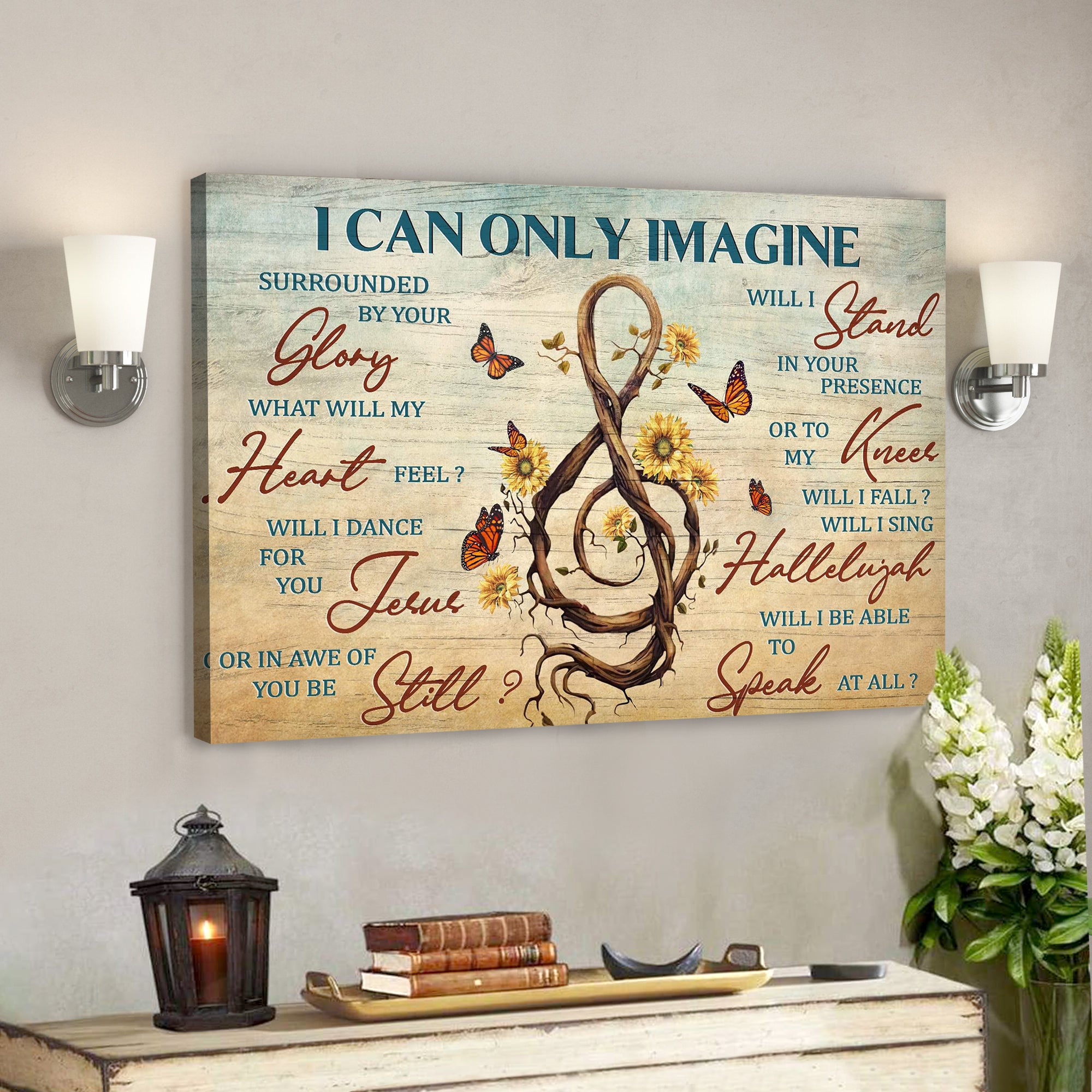 Sol Key – I Can Only Imagine Canvas Wall Art – Bible Verse Canvas