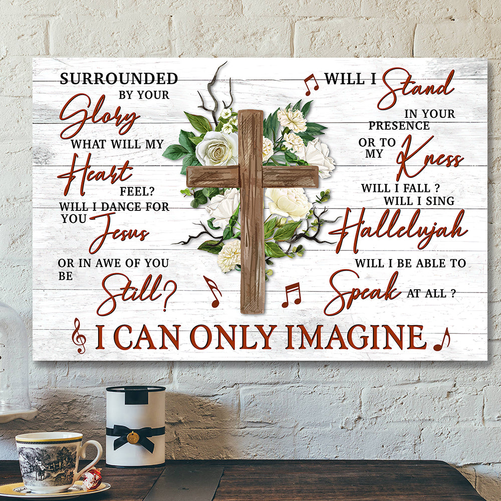 Surrounded by Your Glory What Will My Heart Feel Canvas 1 – Bible Verse Canvas Wall Art – Scripture Canvas