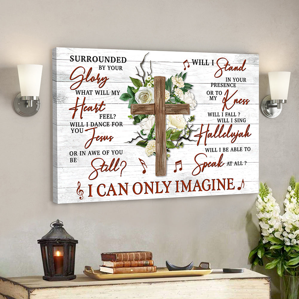 Surrounded by Your Glory What Will My Heart Feel Canvas 1 – Bible Verse Canvas Wall Art – Scripture Canvas