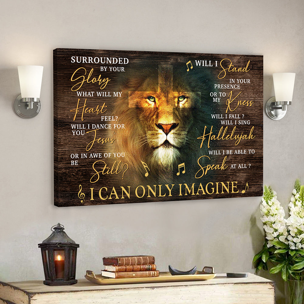 Surrounded by Your Glory What Will My Heart Feel Canvas 2 – Bible Verse Canvas Wall Art – Scripture Canvas