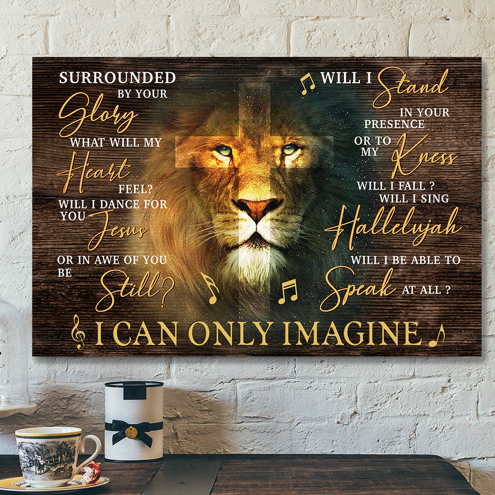 Surrounded by Your Glory What Will My Heart Feel Canvas 2 – Bible Verse Canvas Wall Art – Scripture Canvas