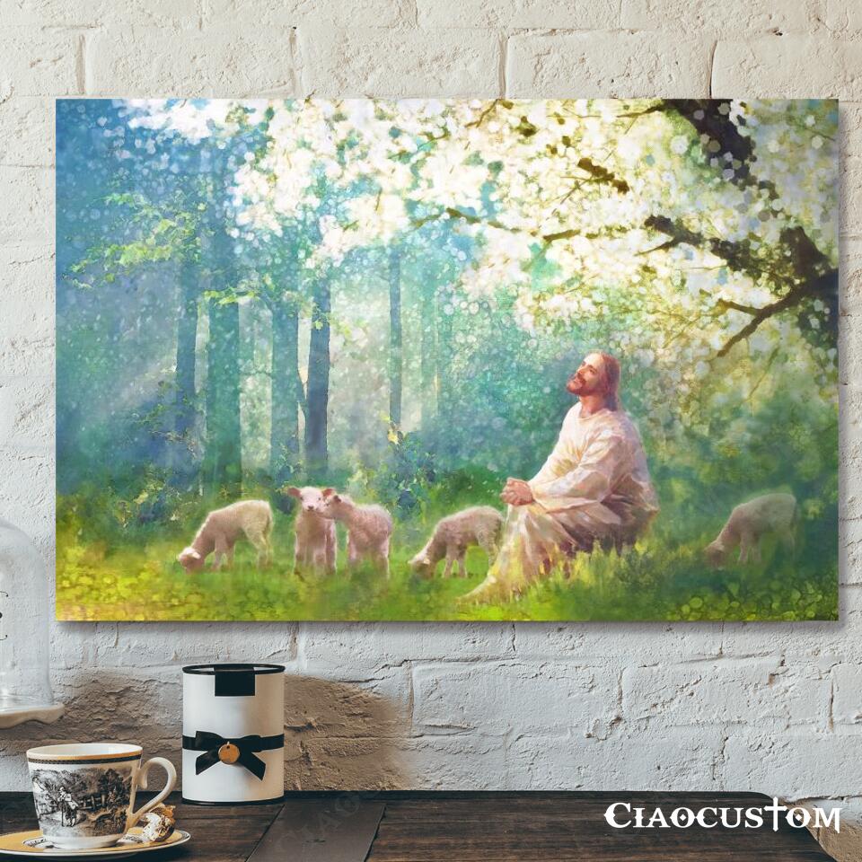 Sweet Is The Work Canvas Posters – Jesus Canvas Wall Art