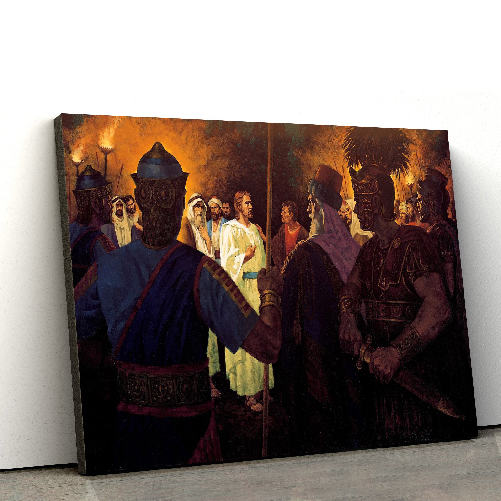 The Betrayal Of Jesus Canvas Pictures – Jesus Canvas Wall Art – Christian Canvas Paintings