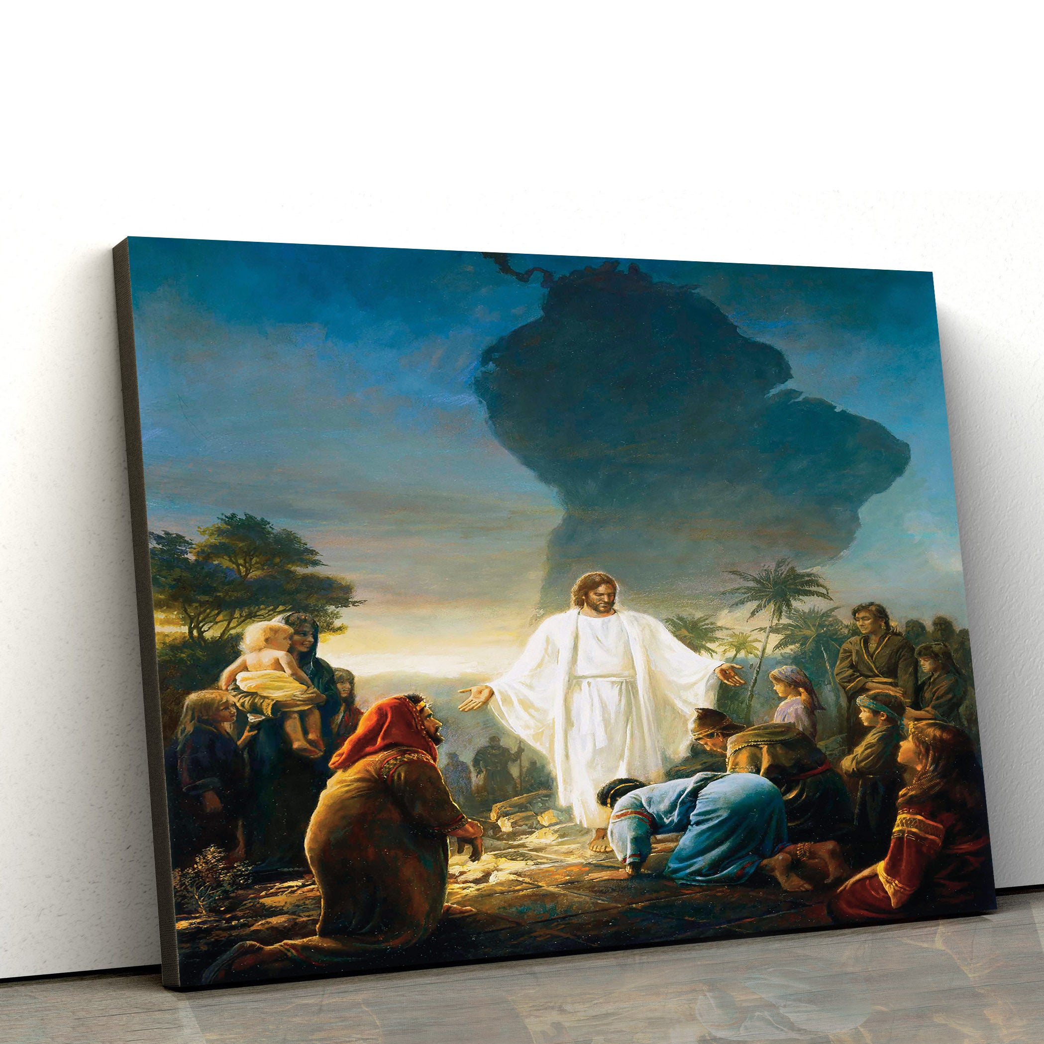 The Bible And The Book Of Mormon Testify Of Christ Canvas Wall Art – Christian Canvas Pictures – Religious Canvas Wall Art