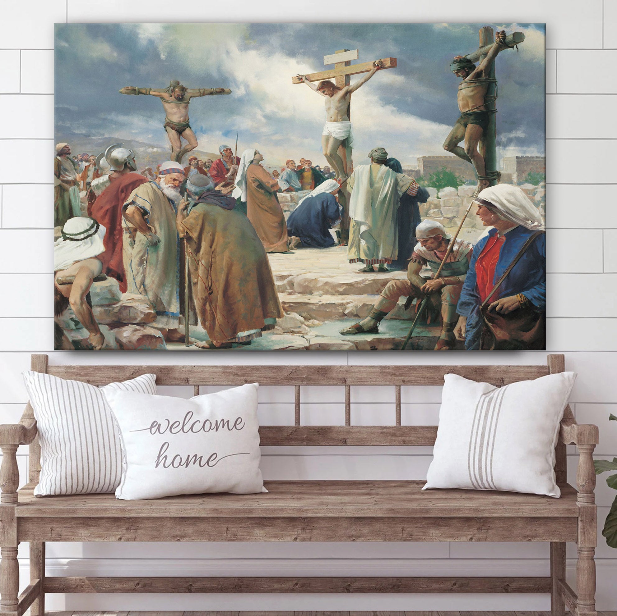 The Crucifixion Canvas Wall Art – Easter Wall Art – Christian Canvas Wall Art