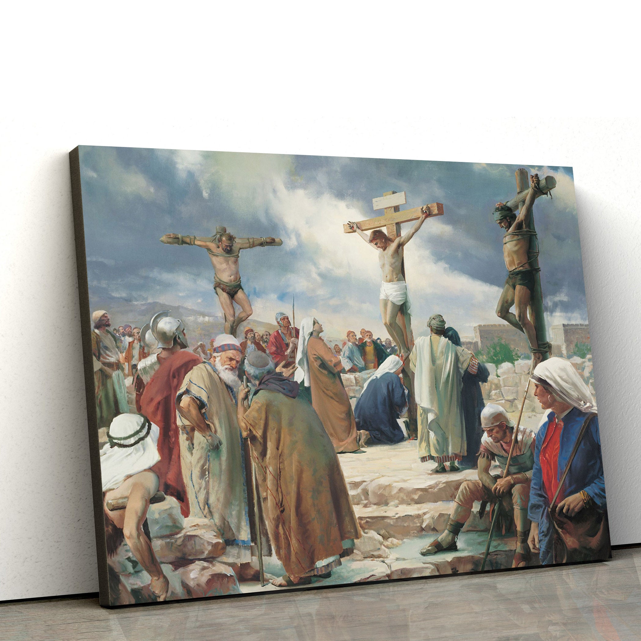 The Crucifixion Canvas Wall Art – Easter Wall Art – Christian Canvas Wall Art