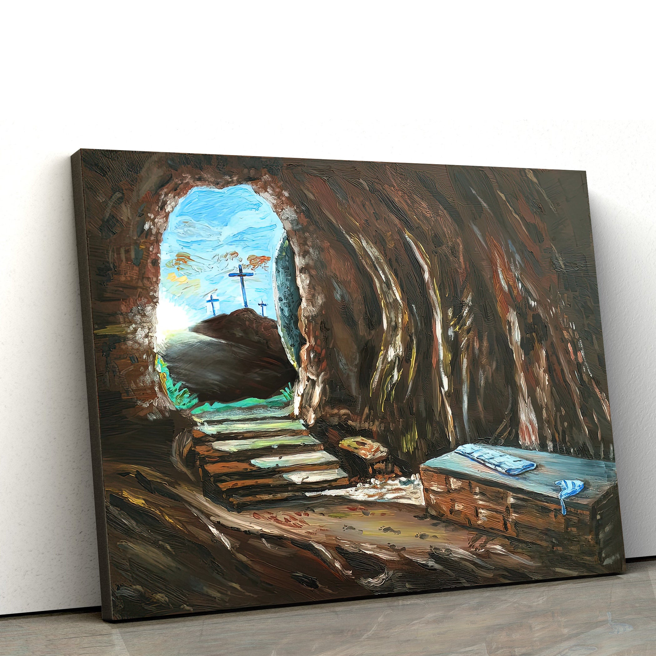 The Empty Tomb 1 Canvas Pictures – Easter Canvas – Christian Canvas Wall Art