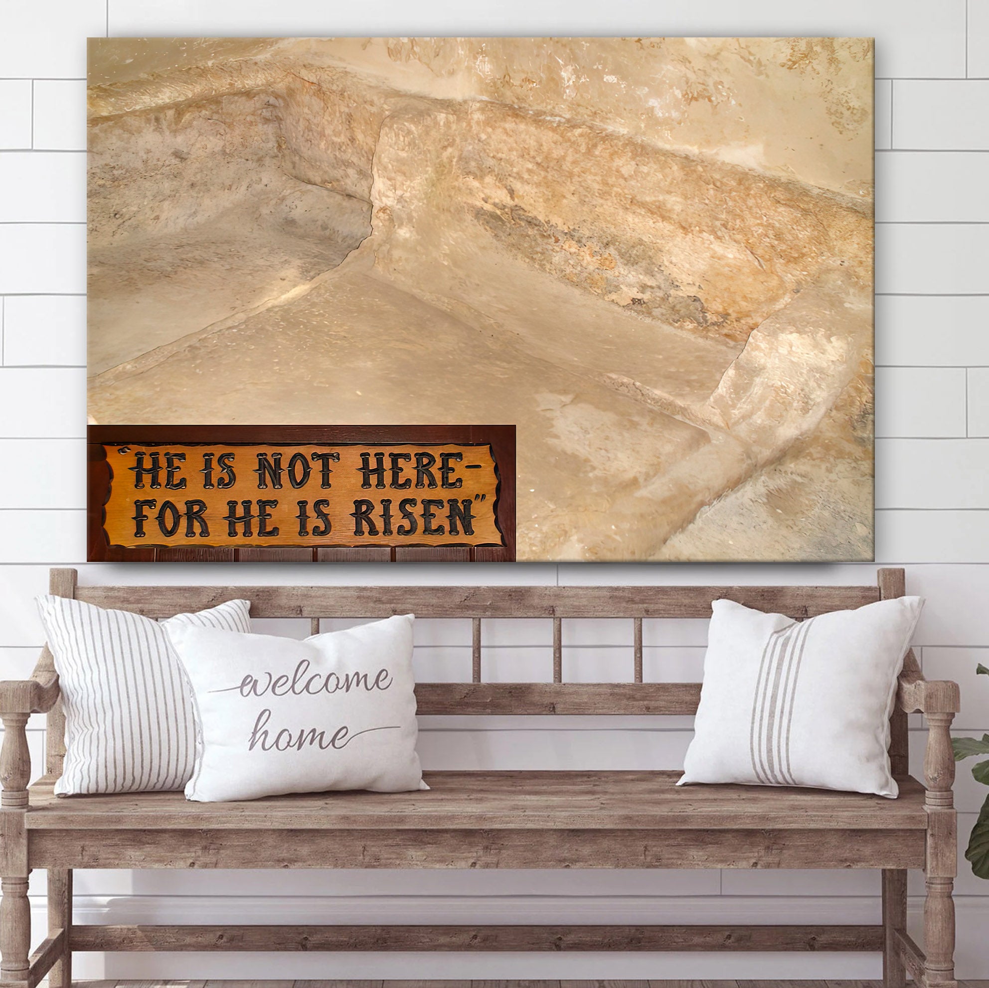 The Empty Tomb He Is Risen 1 Canvas Pictures – Easter Canvas – Christian Canvas Wall Art