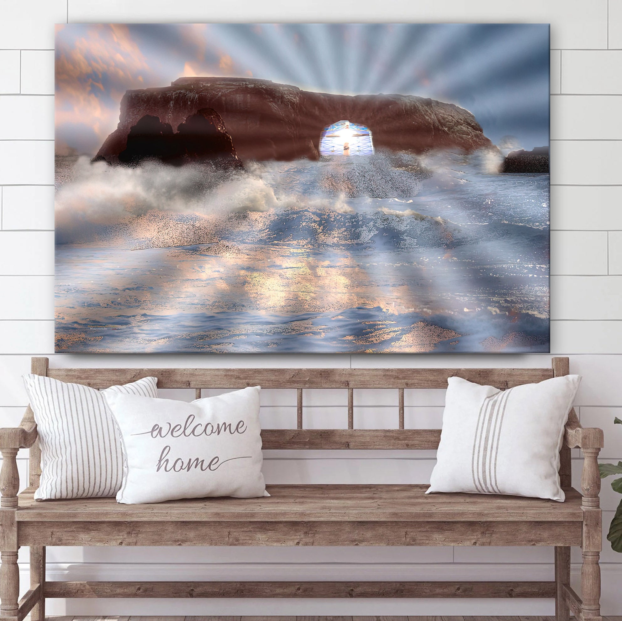 The Empty Tomb He Is Risen Canvas Pictures – Easter Canvas – Christian Canvas Wall Art