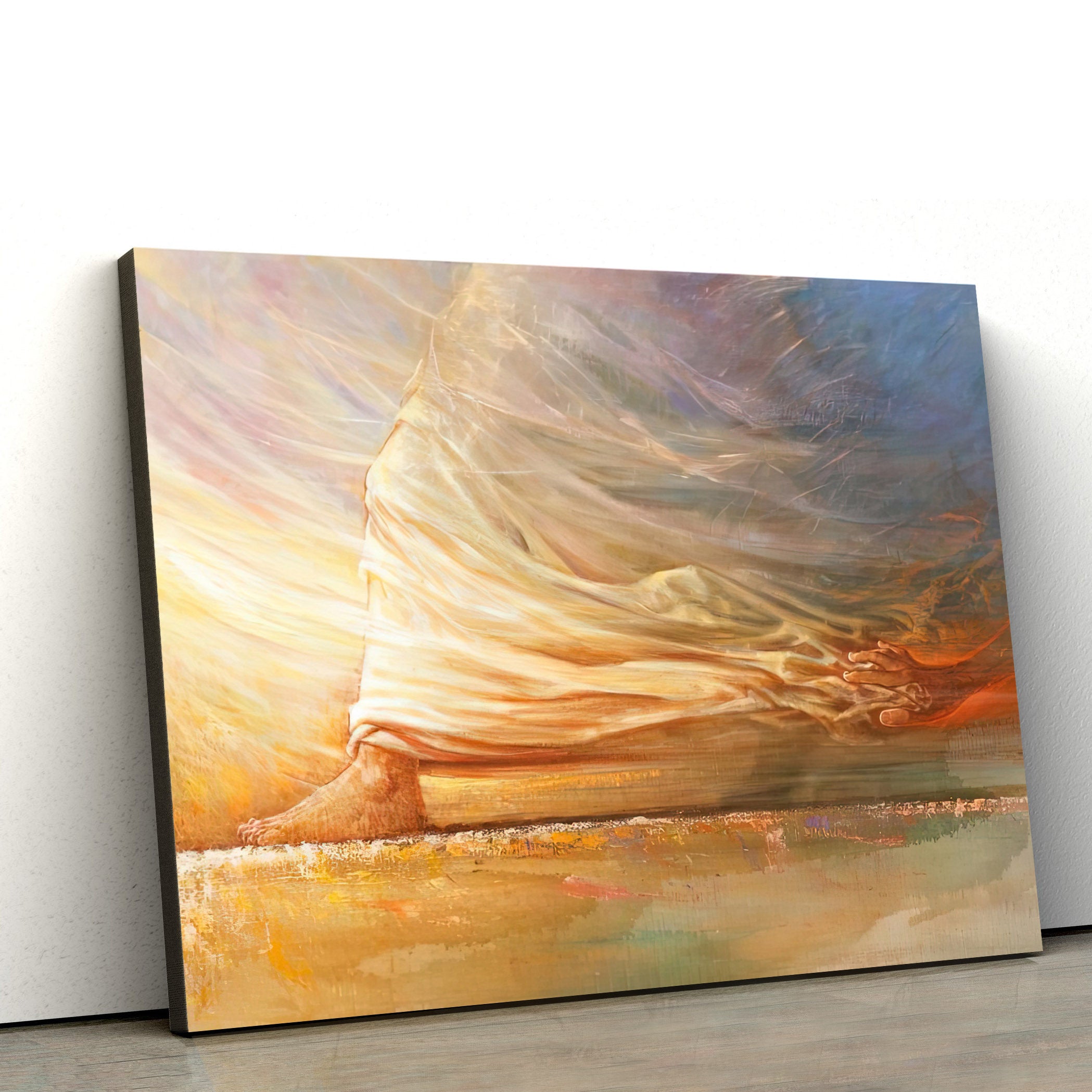 The Feet Of Jesus Canvas Pictures – Jesus Christ Canvas Art – Christian Canvas Wall Art