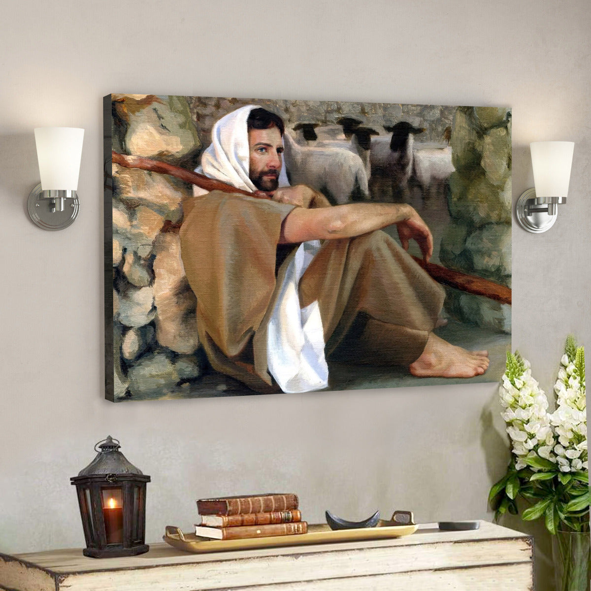 The Gate – Jesus Wall Pictures – Jesus Canvas Painting – Jesus Poster – Jesus Canvas – Christian Gift