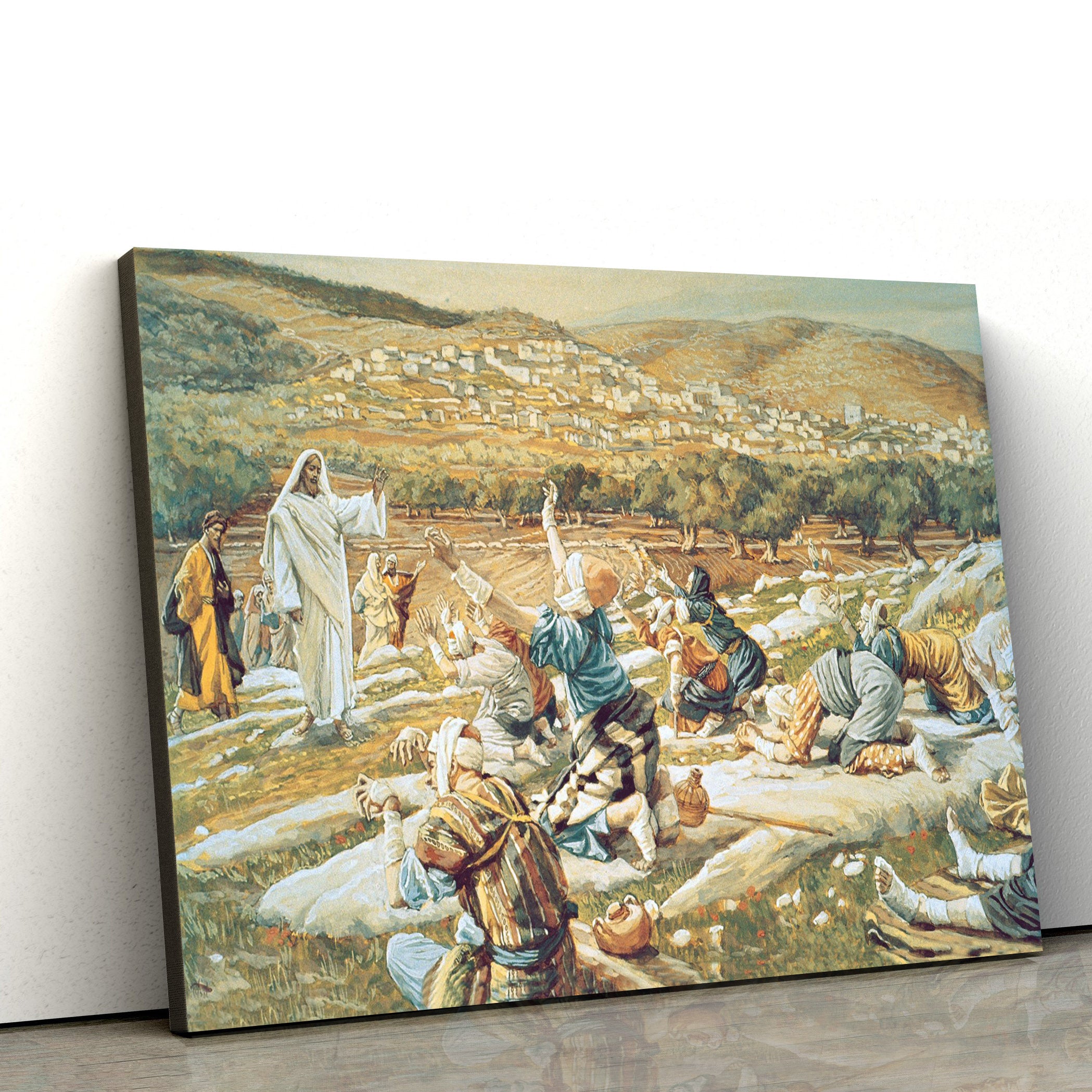 The Healing Of The Ten Lepers Canvas Wall Art – Christian Canvas Pictures – Religious Canvas Wall Art