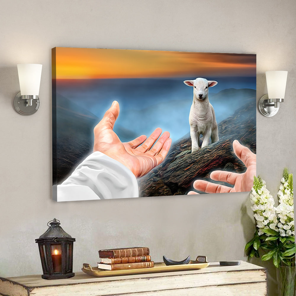 The Lamb Of God – Christian Canvas Wall Art – Christian Wall Decor – Religious Wall Decor – Faith Canvas Wall Art – Scripture Wall Art