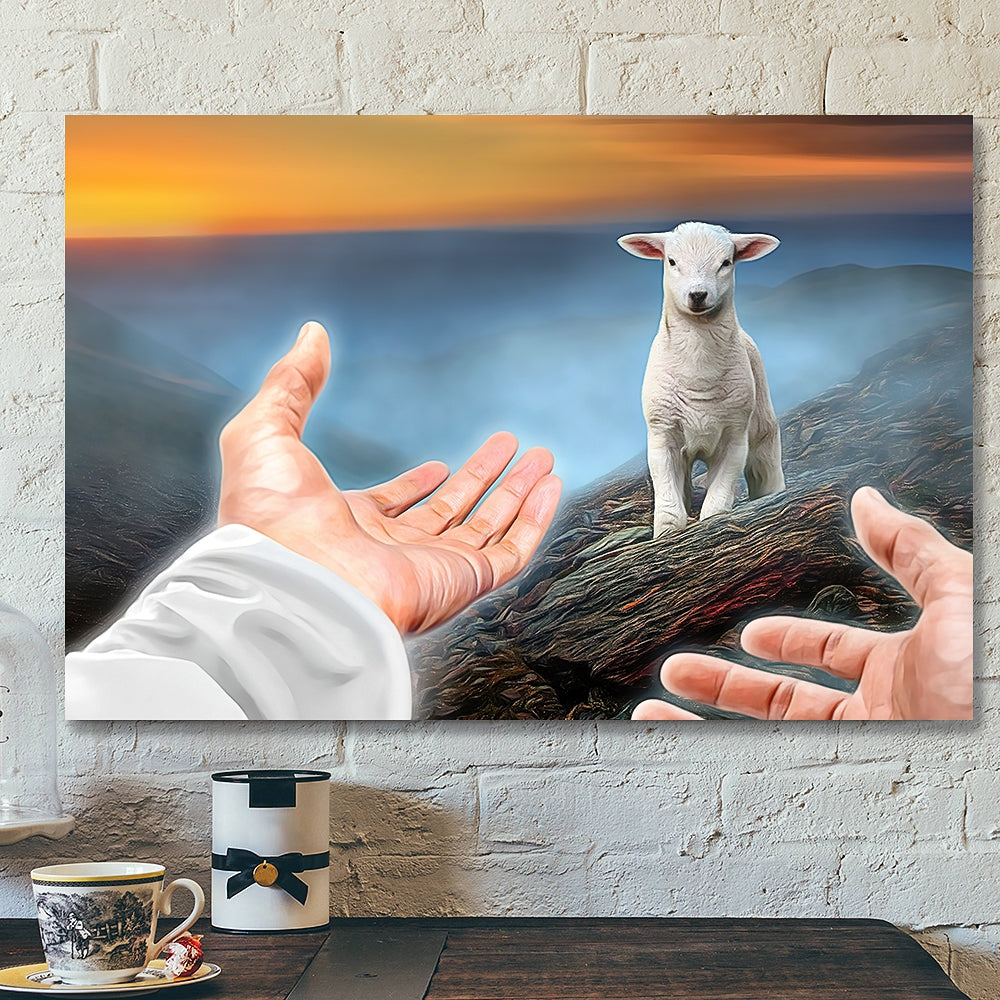 The Lamb Of God – Christian Canvas Wall Art – Christian Wall Decor – Religious Wall Decor – Faith Canvas Wall Art – Scripture Wall Art