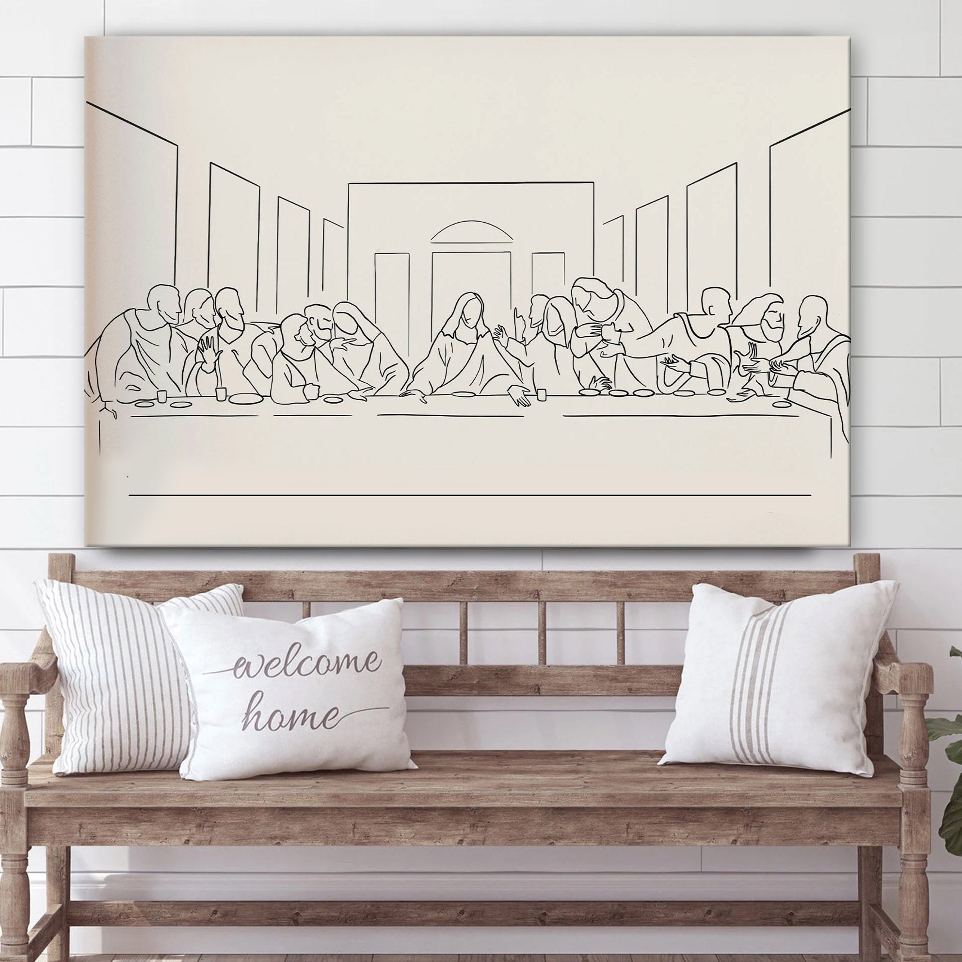 The Last Supper Canvas Painting – Christian Wall Posters