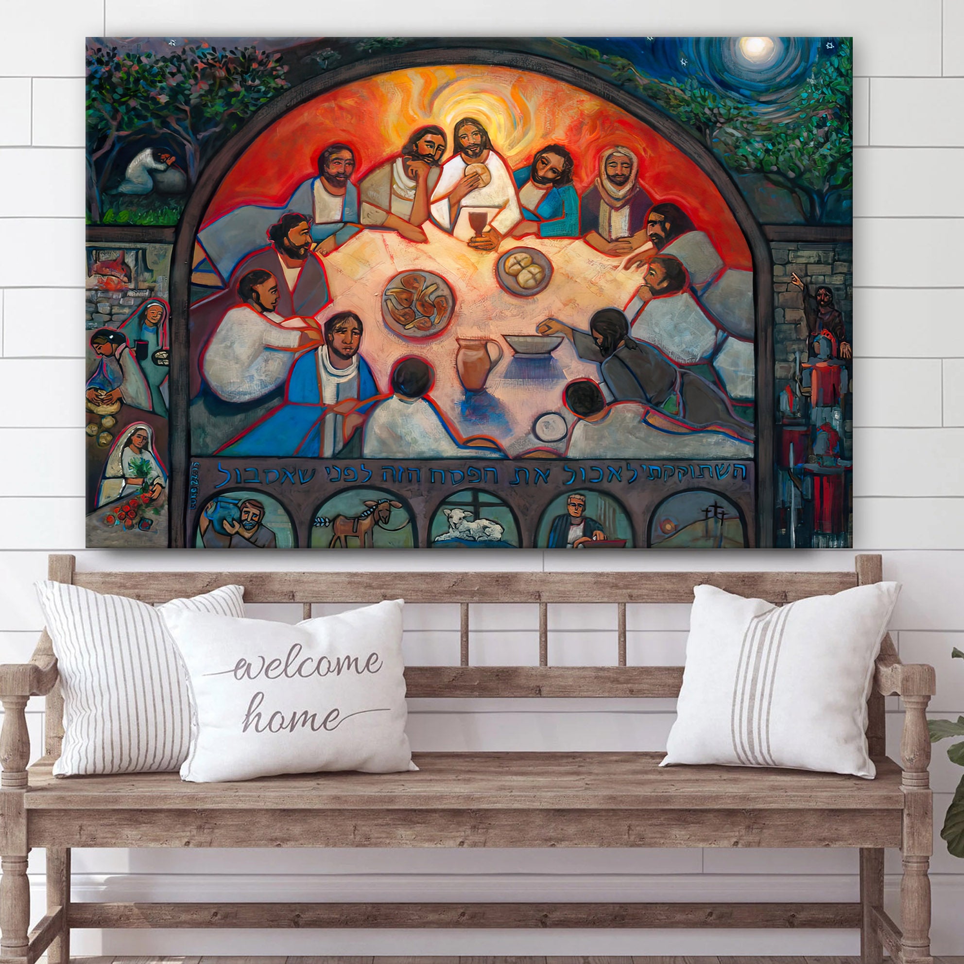 The Last Supper Canvas Poster – Christian Canvas Wall Art