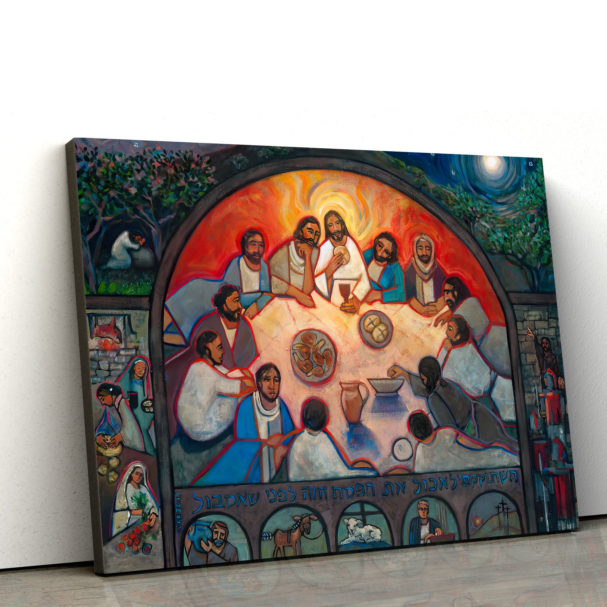 The Last Supper Canvas Poster – Christian Canvas Wall Art