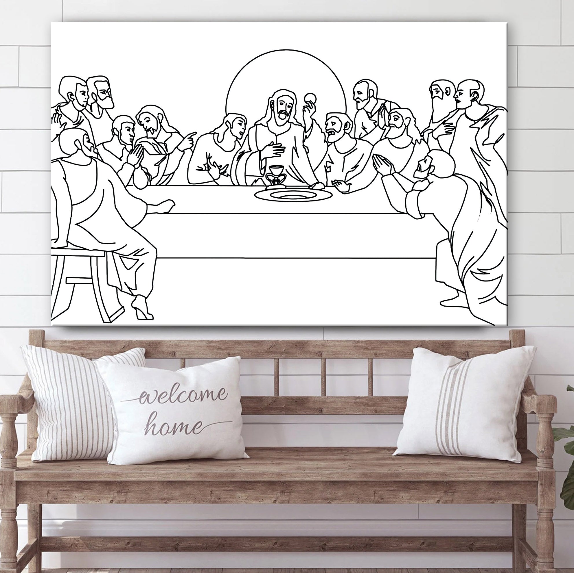 The Last Supper Canvas Wall Art – Christian Wall Posters